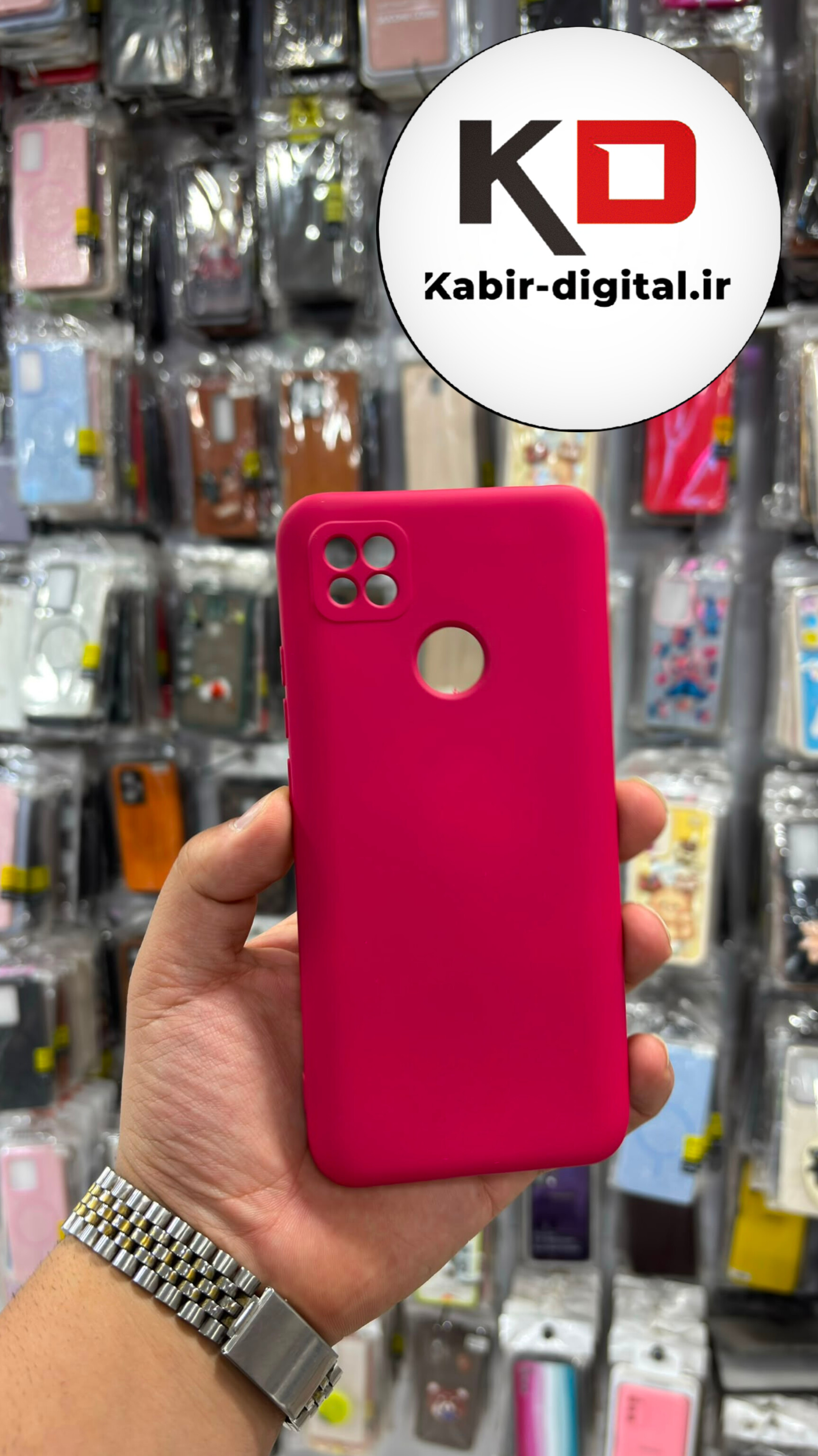 قاب گوشی Redmi 10A / 9C  شیائومی  سیلیکونی اورجینال درجه یک داخل پارچه درجه یک محافظ لنزدار صورتی