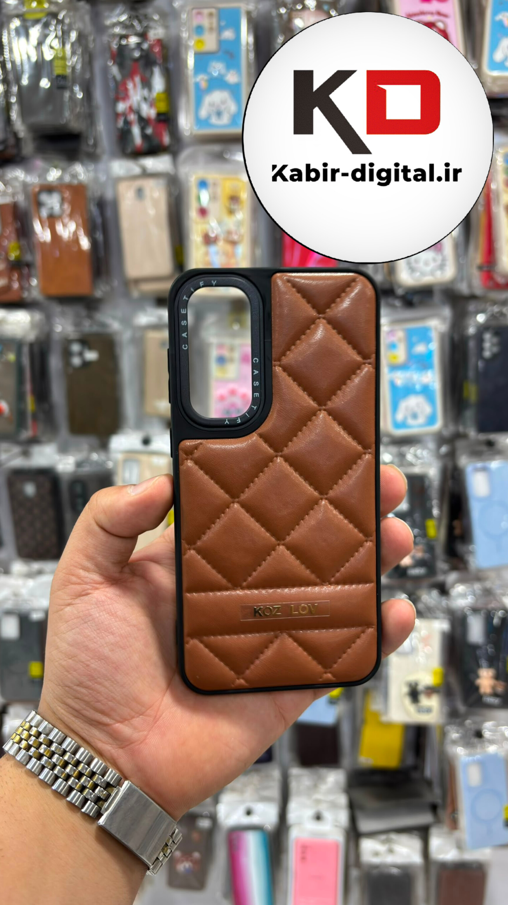 قاب گوشی Galaxy S23 FE سامسونگ سیلیکونی ژله ای طرح پافر محافظ لنز دار عسلی
