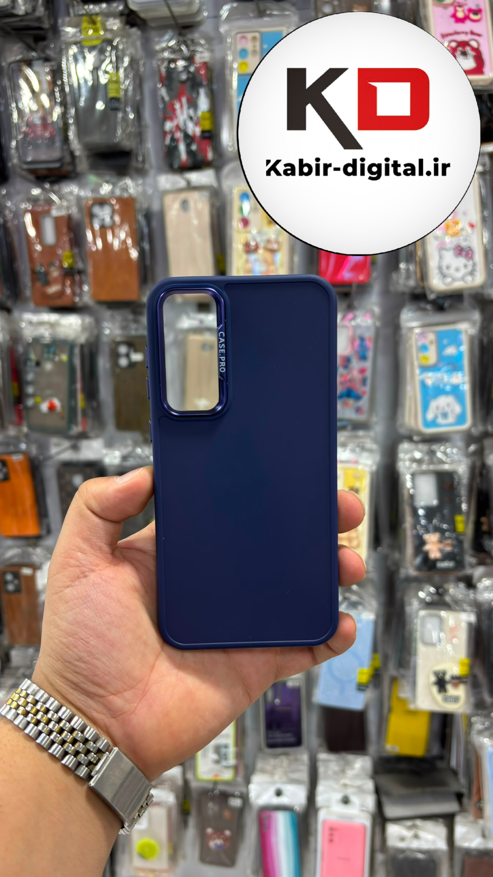 قاب گوشی Galaxy S23 FE سامسونگ سیلیکونی CASE PRO لنز اسپرت متال سرمه ایی