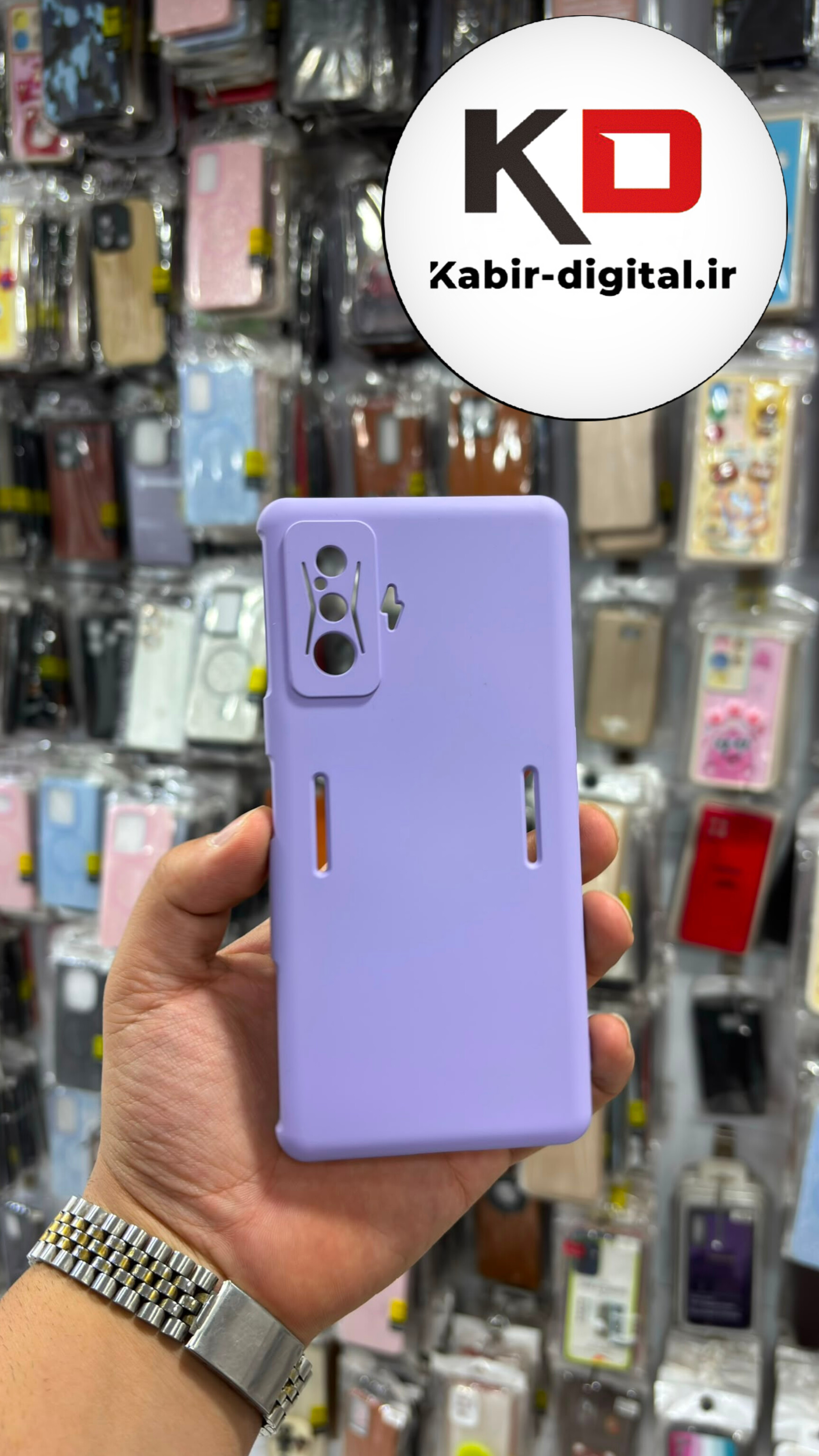 قاب گوشی Poco F4 GT / Redmi K50 Gaming شیائومی سیلیکونی اورجینال درجه یک زیر بسته داخل پارچه یاسی محافظ لنز دار