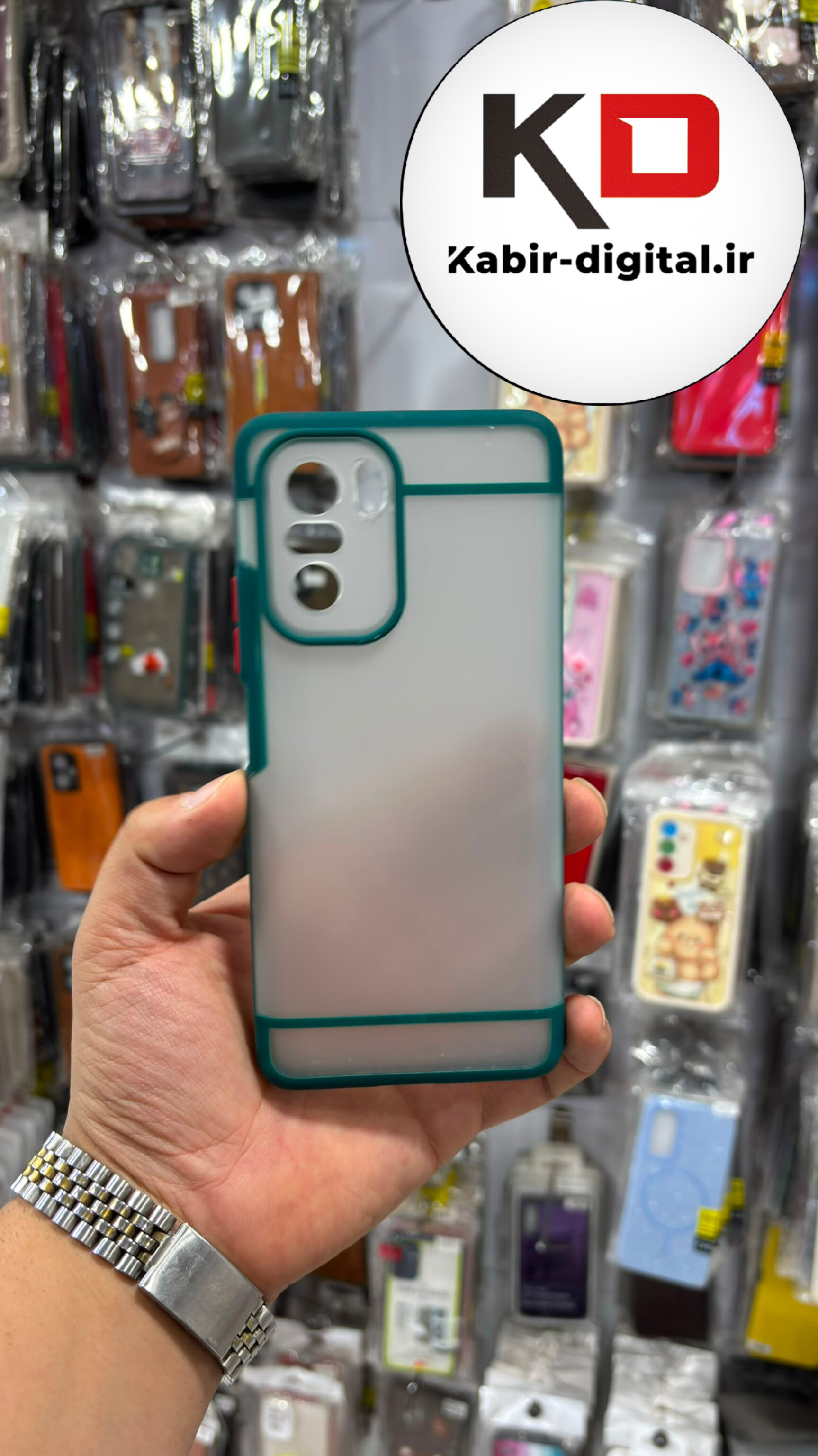 قاب گوشی Redmi 40K / POCO F3 شیائومی پشت مات دور رنگی سیلیکونی محافظ لنزدار سبز