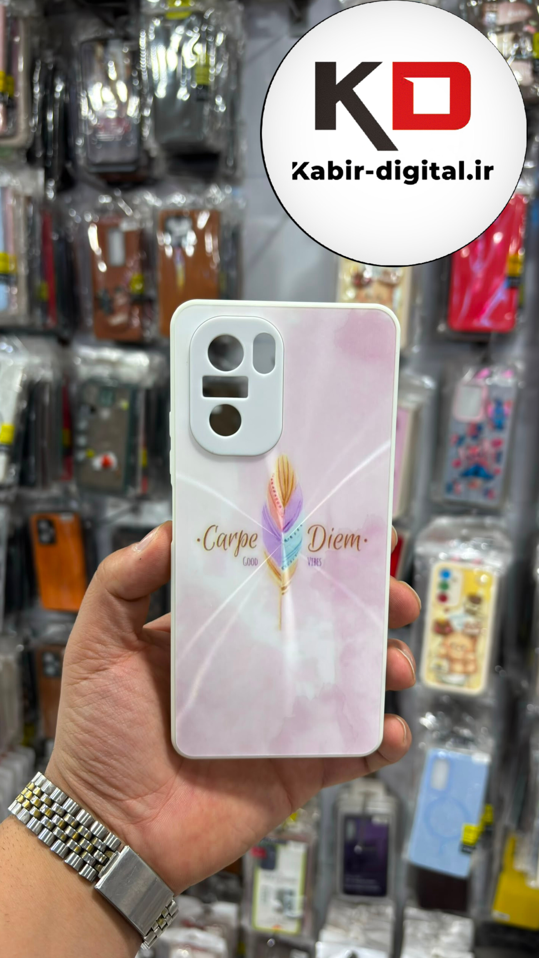 قاب گوشی Redmi 40K / POCO F3 شیائومی پشت گلس شیشه ای محافظ لنز دار آبرنگی لیزری