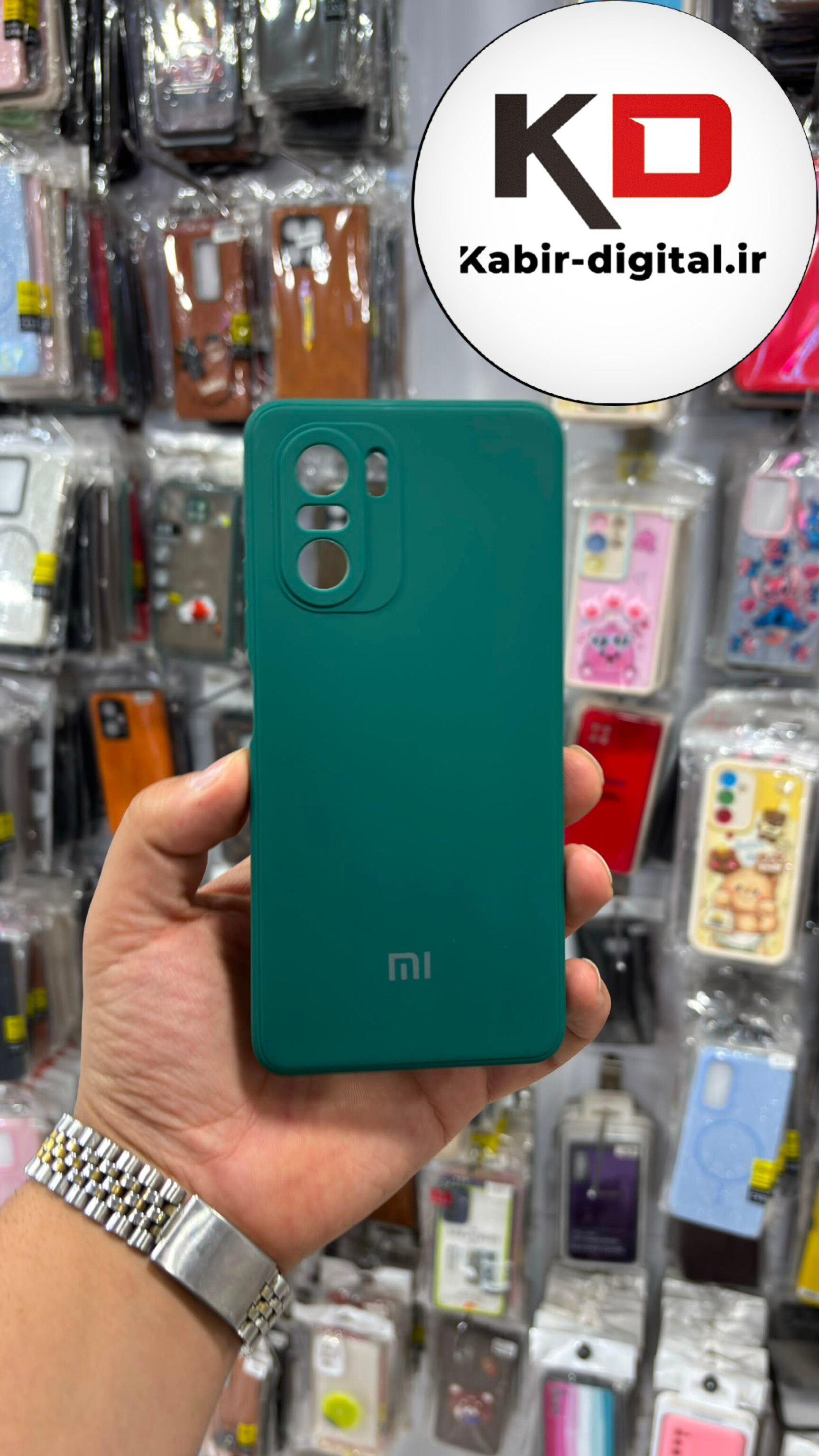 قاب گوشی Redmi 40K / POCO F3 شیائومی سیلیکونی اورجینال درجه یک زیر بسته سبز محافظ لنز دار