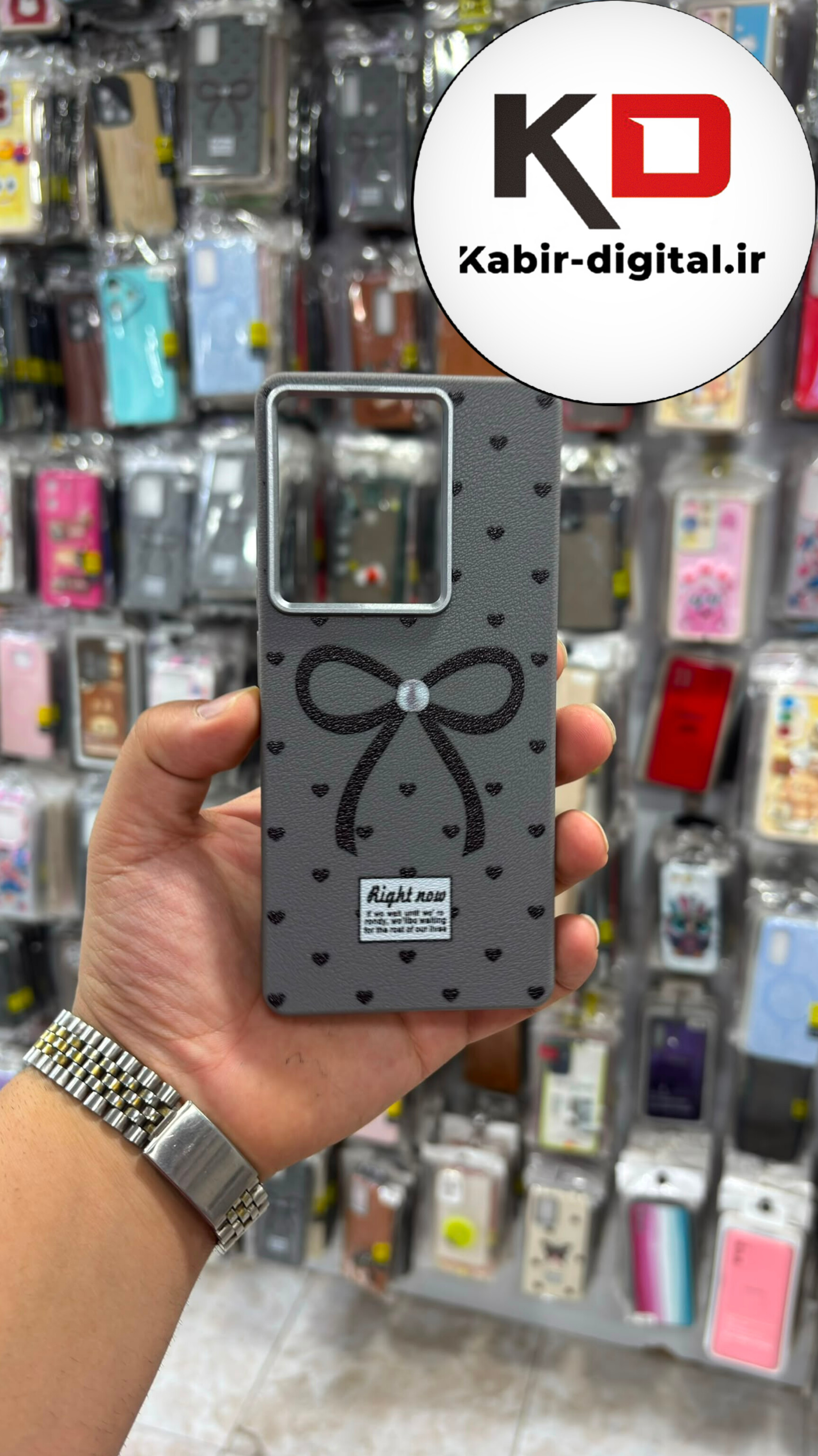 قاب گوشی Redmi Note 13 Pro 4g / POCO M6 Pro / Note 14s شیائومی لدر دیزاین SOFT Lether Design سیلیکونی طرح پاپیون مشکی
