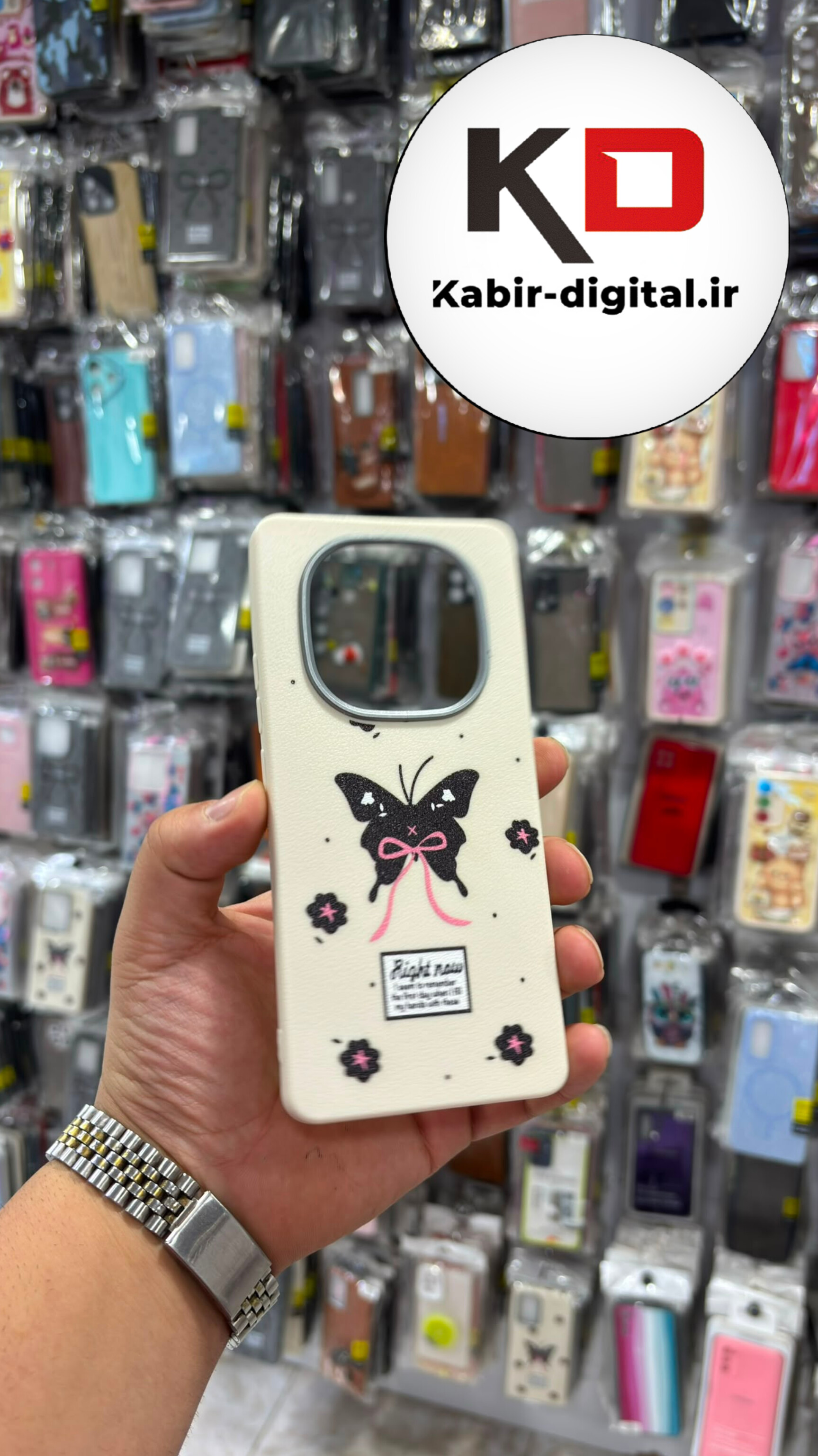 قاب گوشی Redmi Note 14 Pro 4G /Note 14 Pro 5G / Note 14 Pro Plus / POCO X7 / Note 15 شیائومی  لدر دیزاین SOFT Lether Design سیلیکونی طرح پراونه کرمی