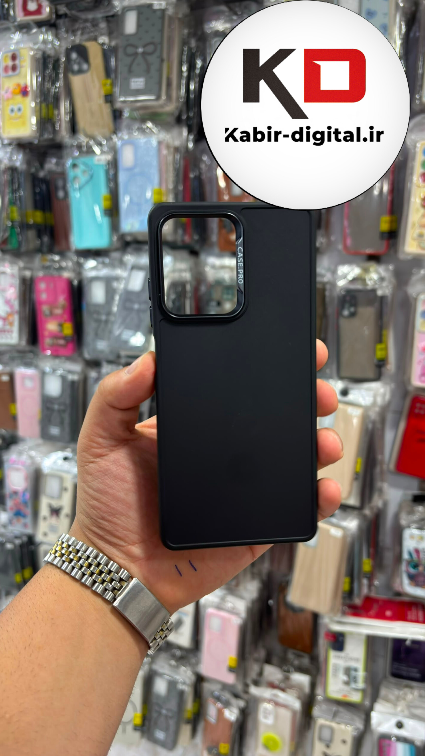 قاب گوشی Redmi Note 12 Pro Plus شیائومی سیلیکونی CASE PRO لنز اسپرت متال مشکی