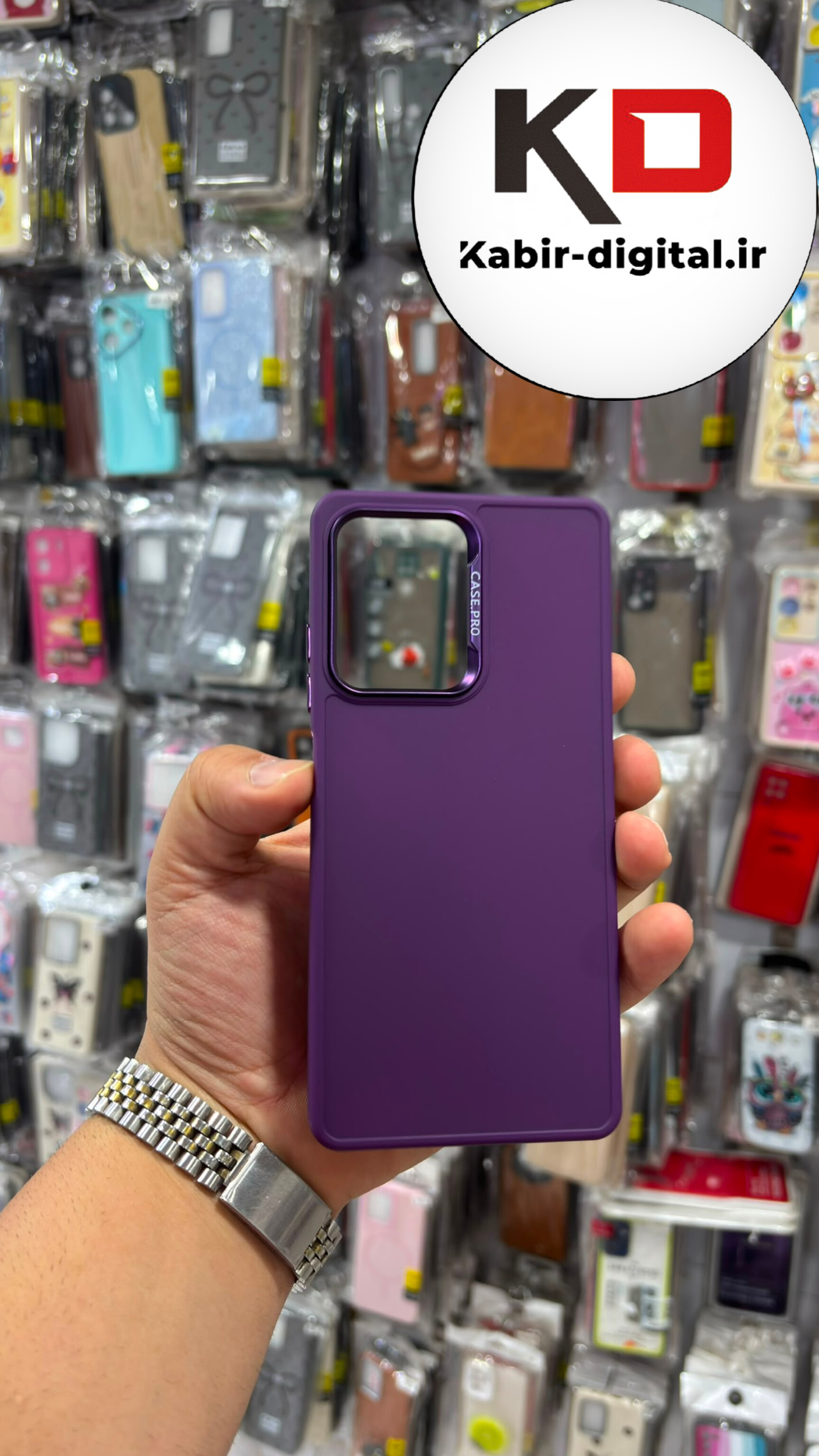 قاب گوشی Redmi Note 12 Pro Plus شیائومی سیلیکونی CASE PRO لنز اسپرت متال بنفش