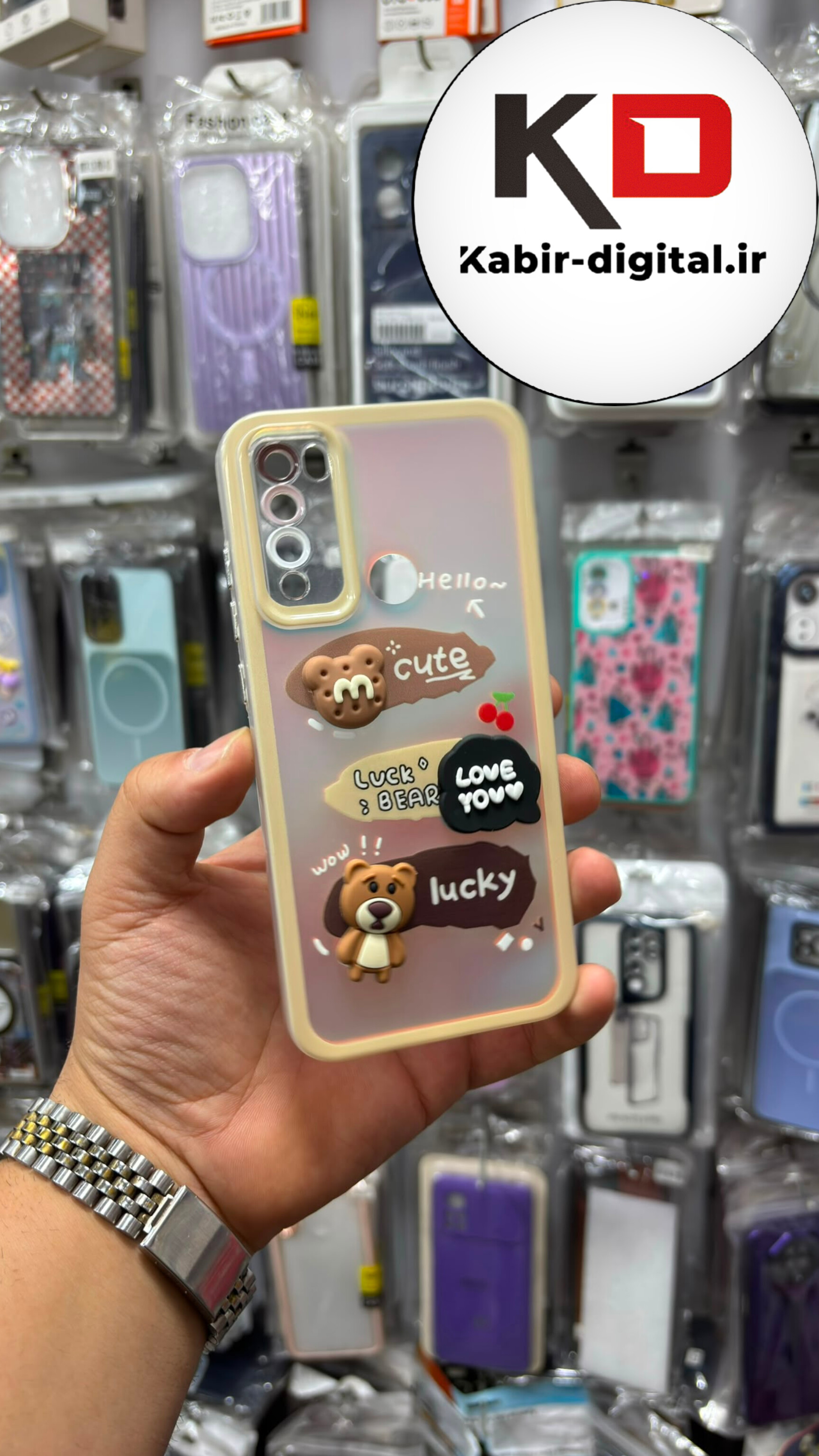 قاب گوشی Redmi Note 8 شیائومی طرح عروسکی سه بعدی شفاف TPU کپسولی محافظ لنز دار