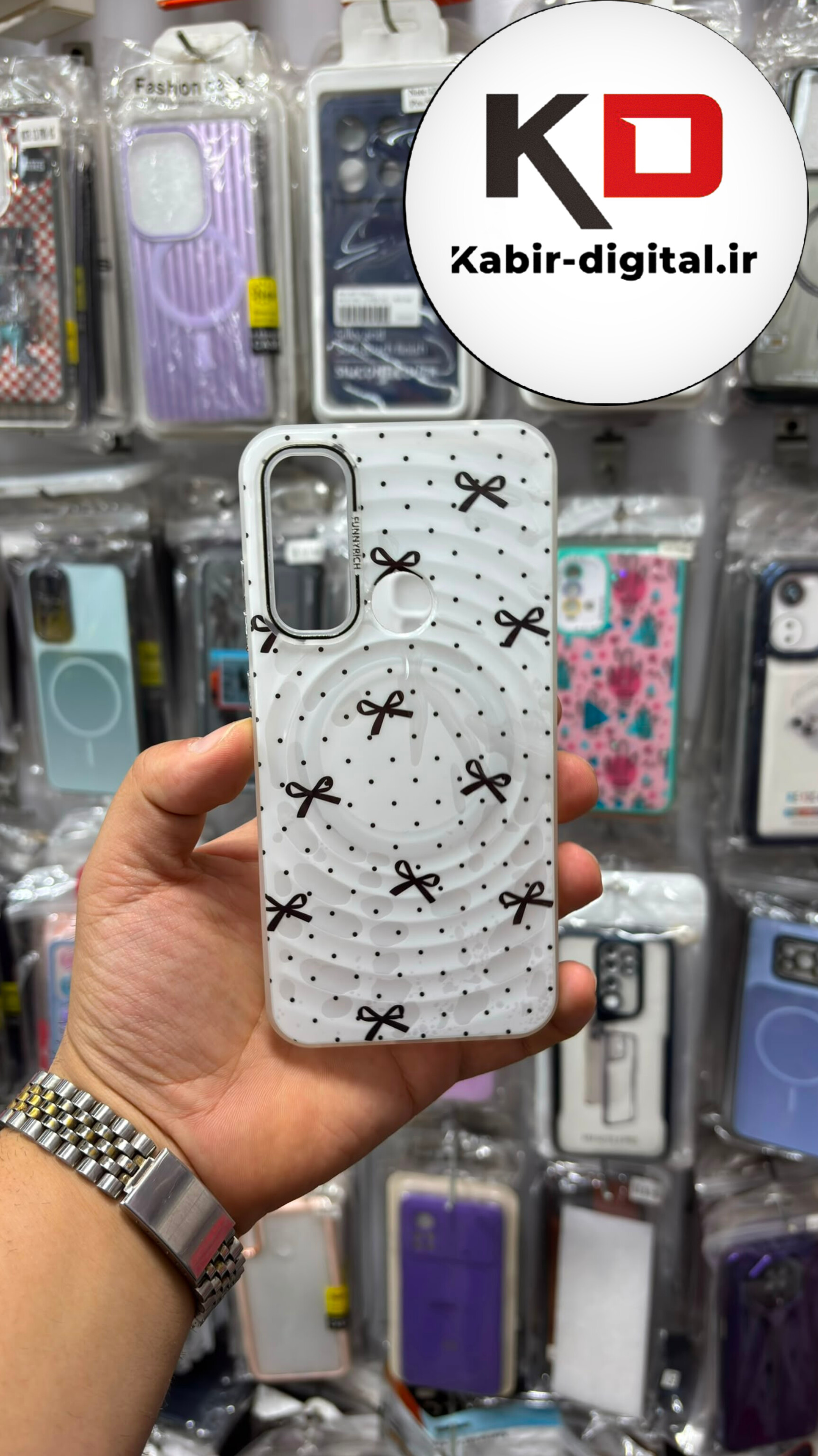 قاب گوشی Redmi Note 8 شیائومی اورجینال SO COOL سوکول لنز کرومی براق طرح مگ سیف کرکره ایی پاپیونی سفید
