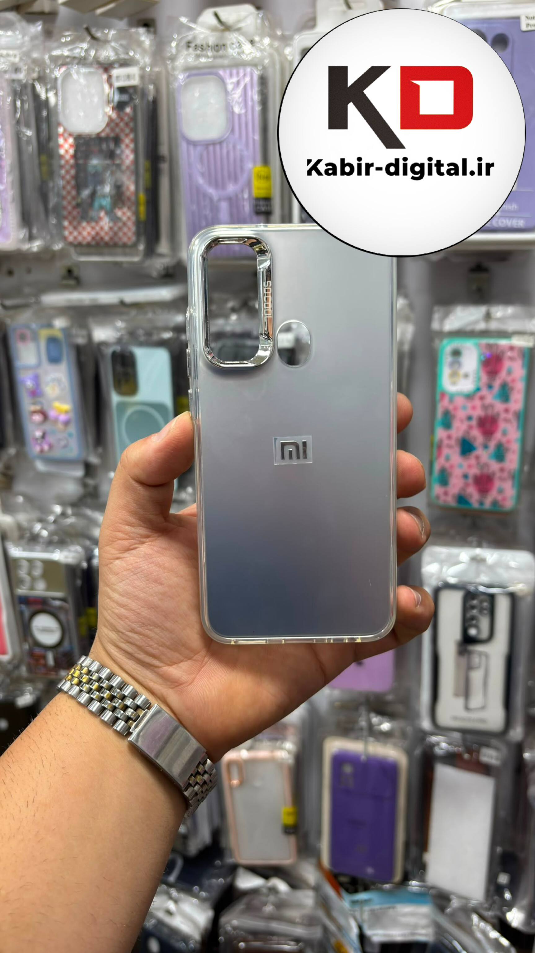 قاب گوشی Redmi Note 8 شیائومی اورجینال SO COOL سوکول لنز کرومی براق طرح اسپرت Sport طوسی