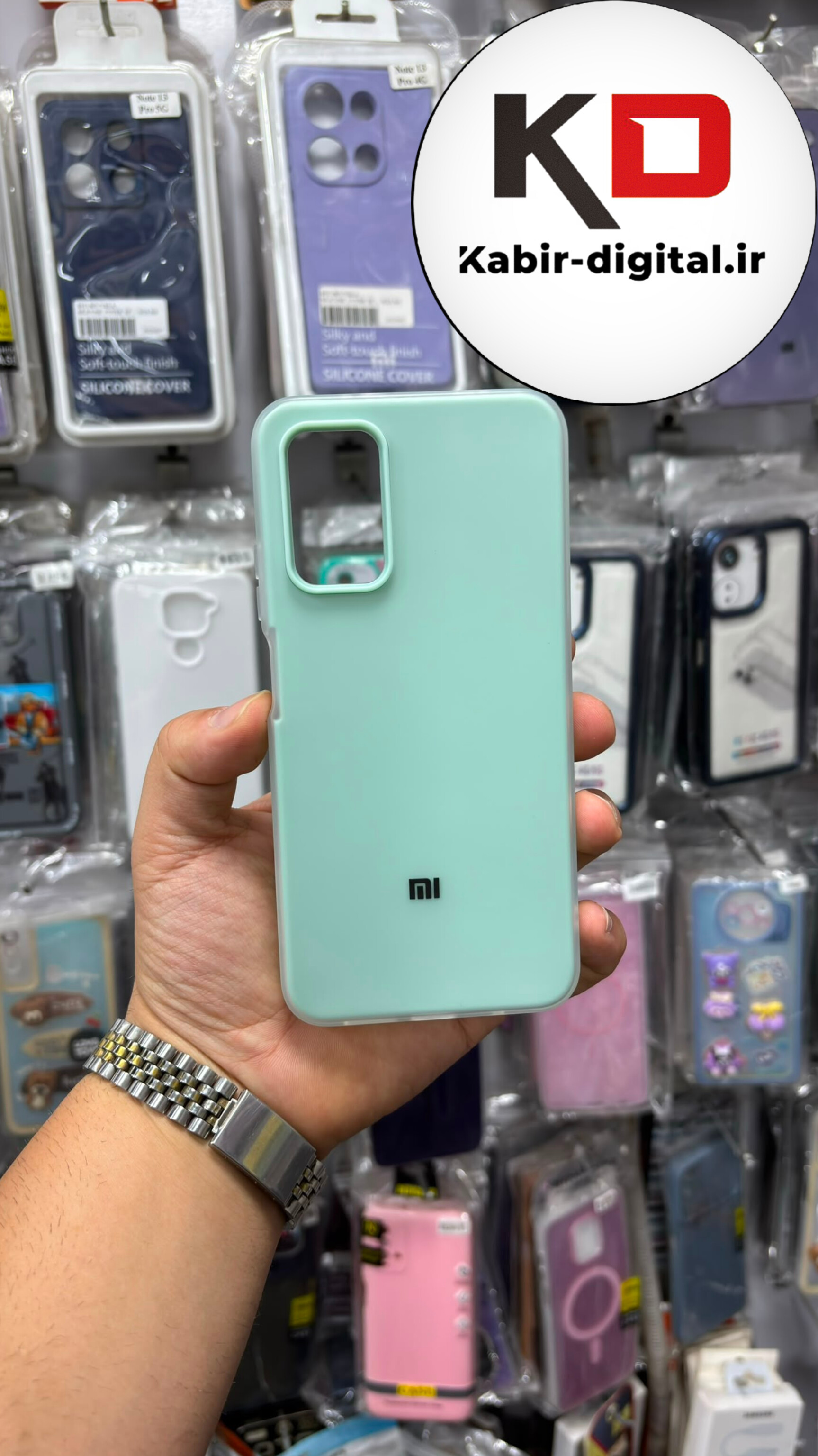 قاب گوشی  Poco M3 شیائومی Pastel Case پاستلی لوگو دار ضد ضربه لنز برجسته سبزآدامسی