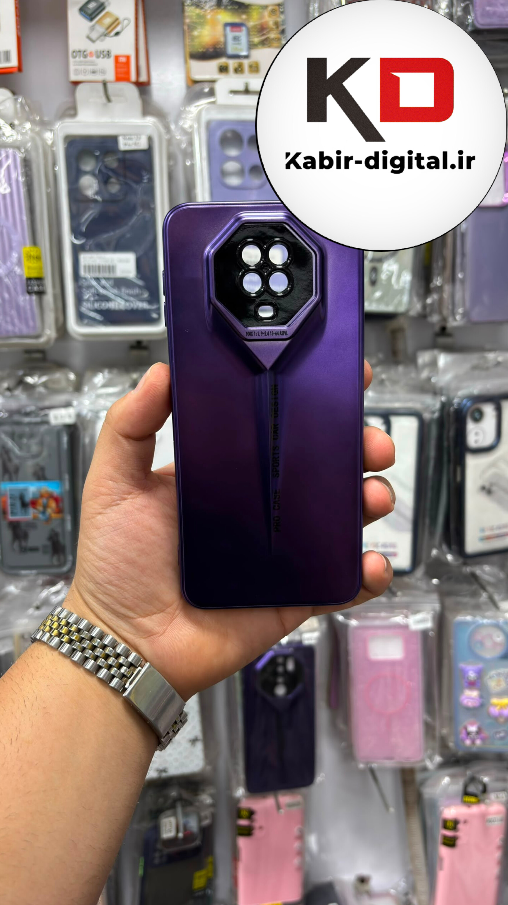 قاب گوشی Redmi Note 9 / Note 9 Pro شیائومی طرح  سری Porsche Design پورش دیزاین Hard LUXURY محافظ لنز دار بنفش