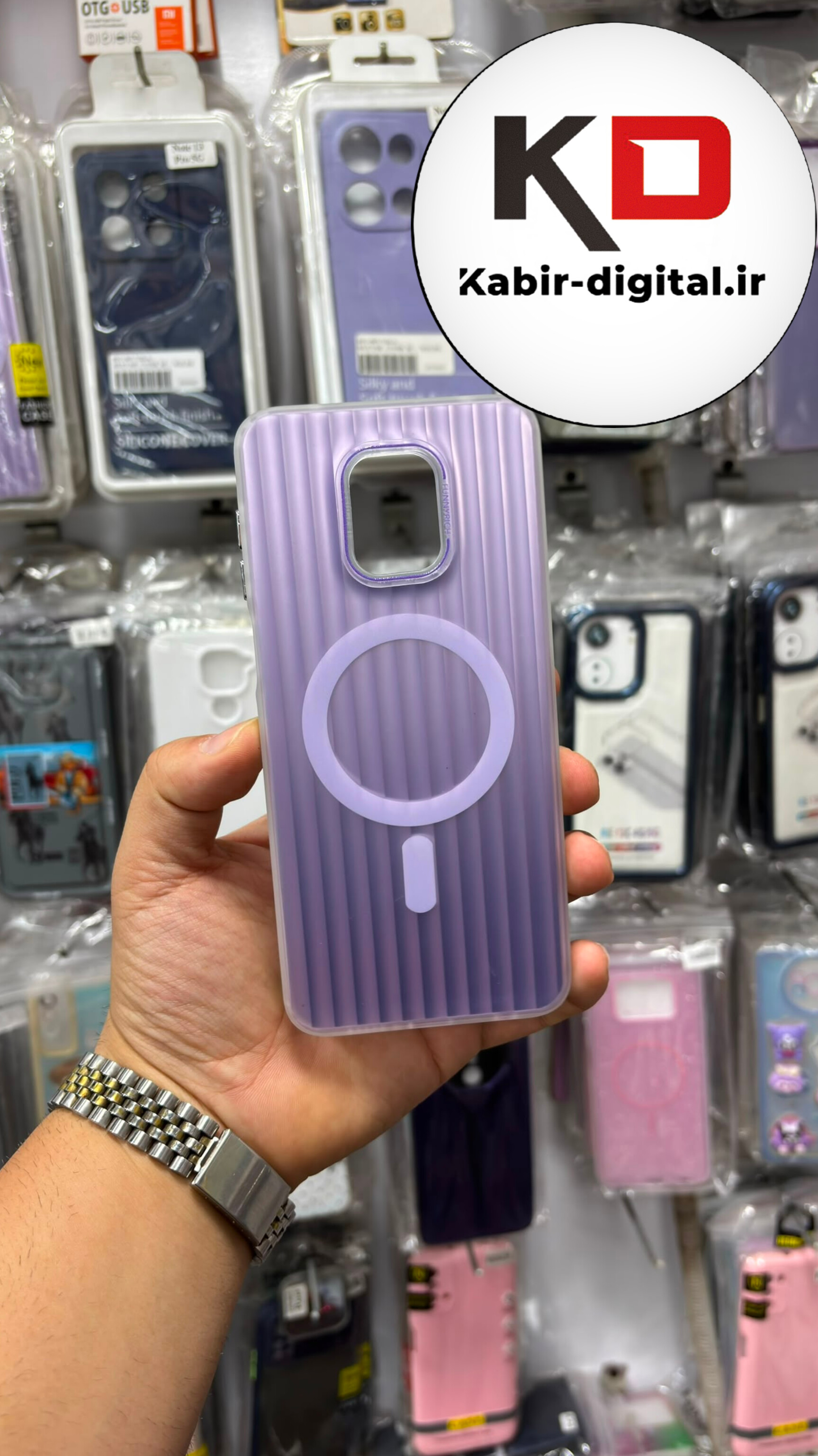قاب گوشی Redmi Note 9 / Note 9 Pro شیائومی  اورجینال SO COOL سوکول لنز کرومی براق طرح مگ سیف کرکره ایی بنفش