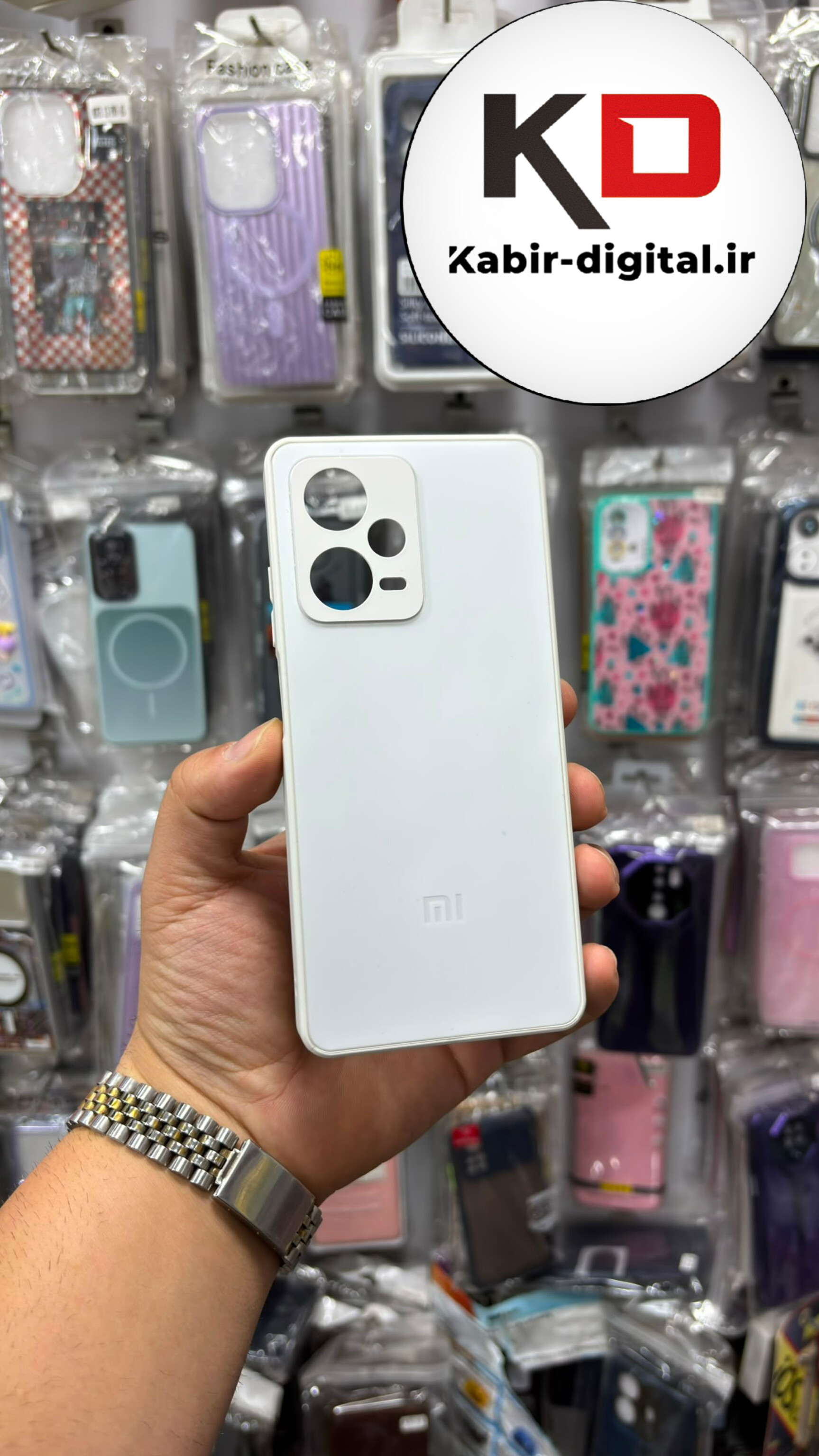 قاب گوشی Redmi Note 12 Pro Plus شیائومی پشت گلس شیشه ای محافظ لنز دار لیزری محافظ لنزدار سفید