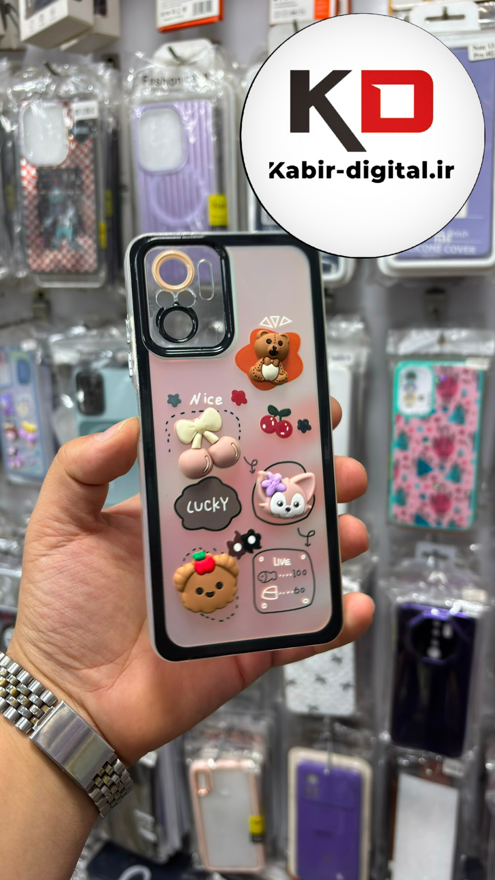 قاب گوشی Redmi Note 10 / Note 10s / POCO M5s شیائومی طرح عروسکی سه بعدی شفاف TPU کپسولی محافظ لنز دار