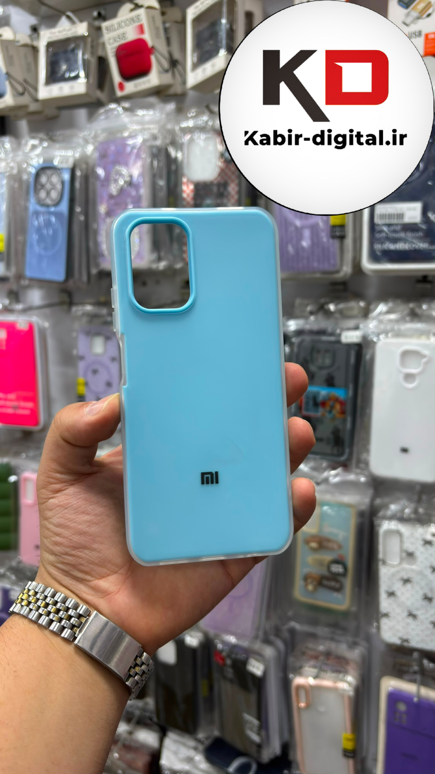 قاب گوشی Redmi Note 10 / Note 10s / POCO M5s شیائومی Pastel Case پاستلی لوگو دار ضد ضربه لنز برجسته آبی