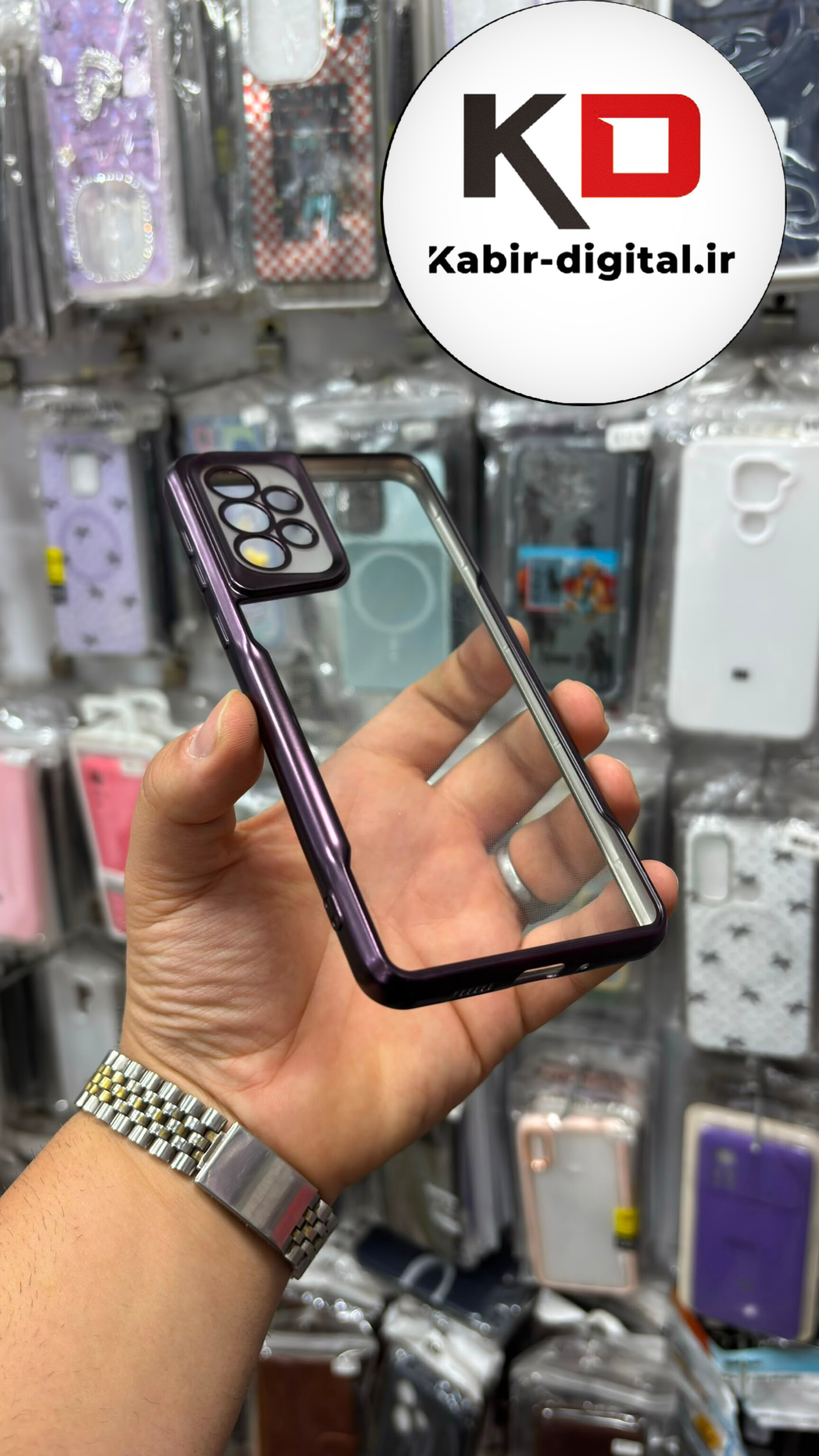 قاب گوشی Galaxy A73 سامسونگ ژله ای New Zone شفاف لاکچری بنفش