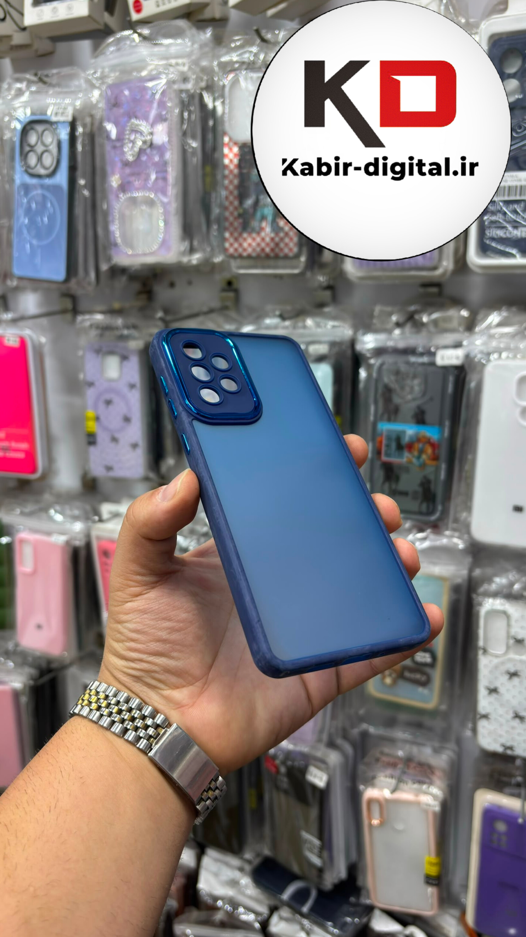 قاب گوشی Galaxy A73 سامسونگ Frosted Case پشت مات لنز متال Metal محافظ لنز دار سرمه ای