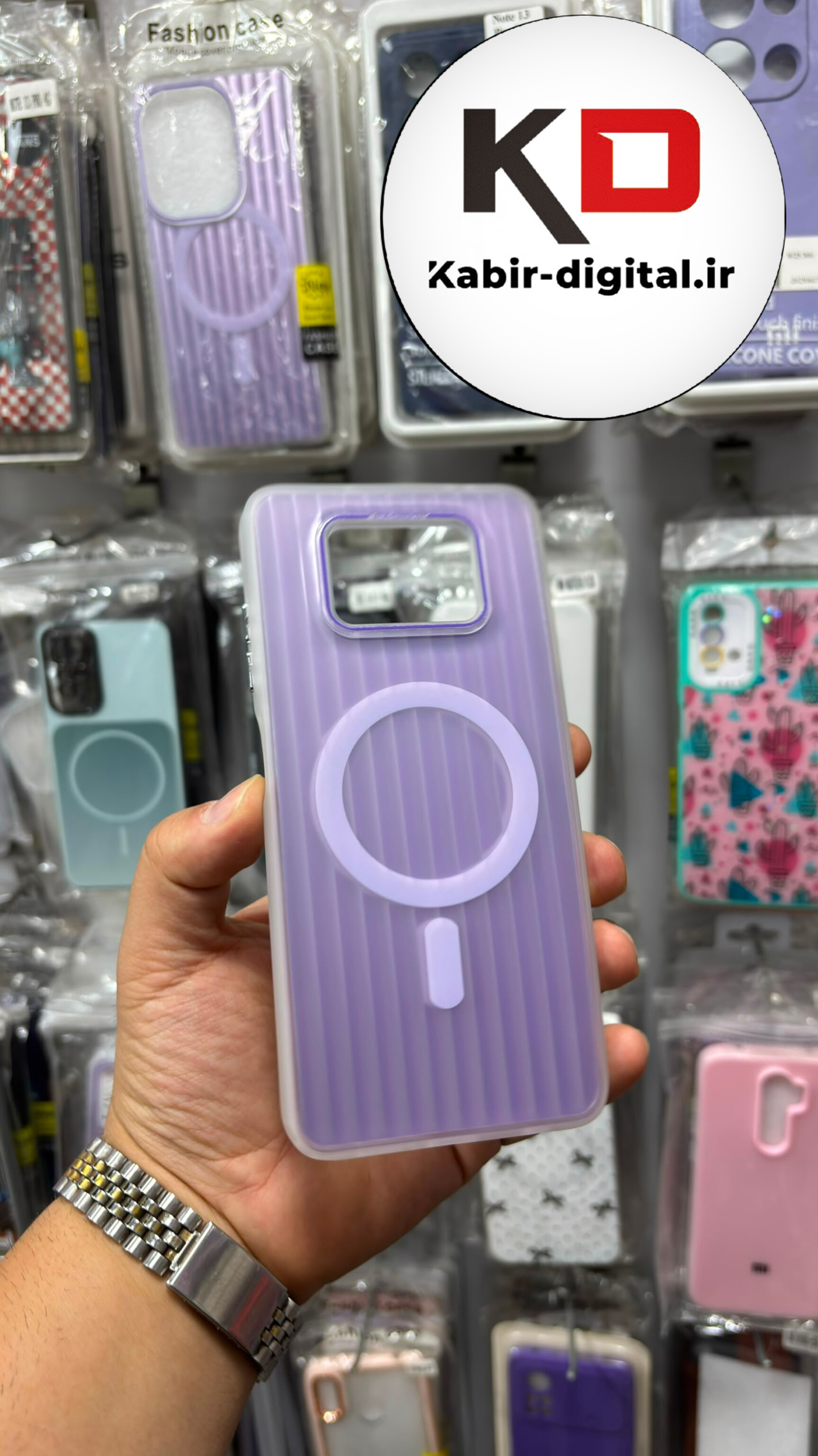 قاب گوشی Poco X3 / Poco X3 NFC / Poco X3 Pro شیائومی اورجینال SO COOL سوکول لنز کرومی براق طرح مگ سیف کرکره ایی بنفش