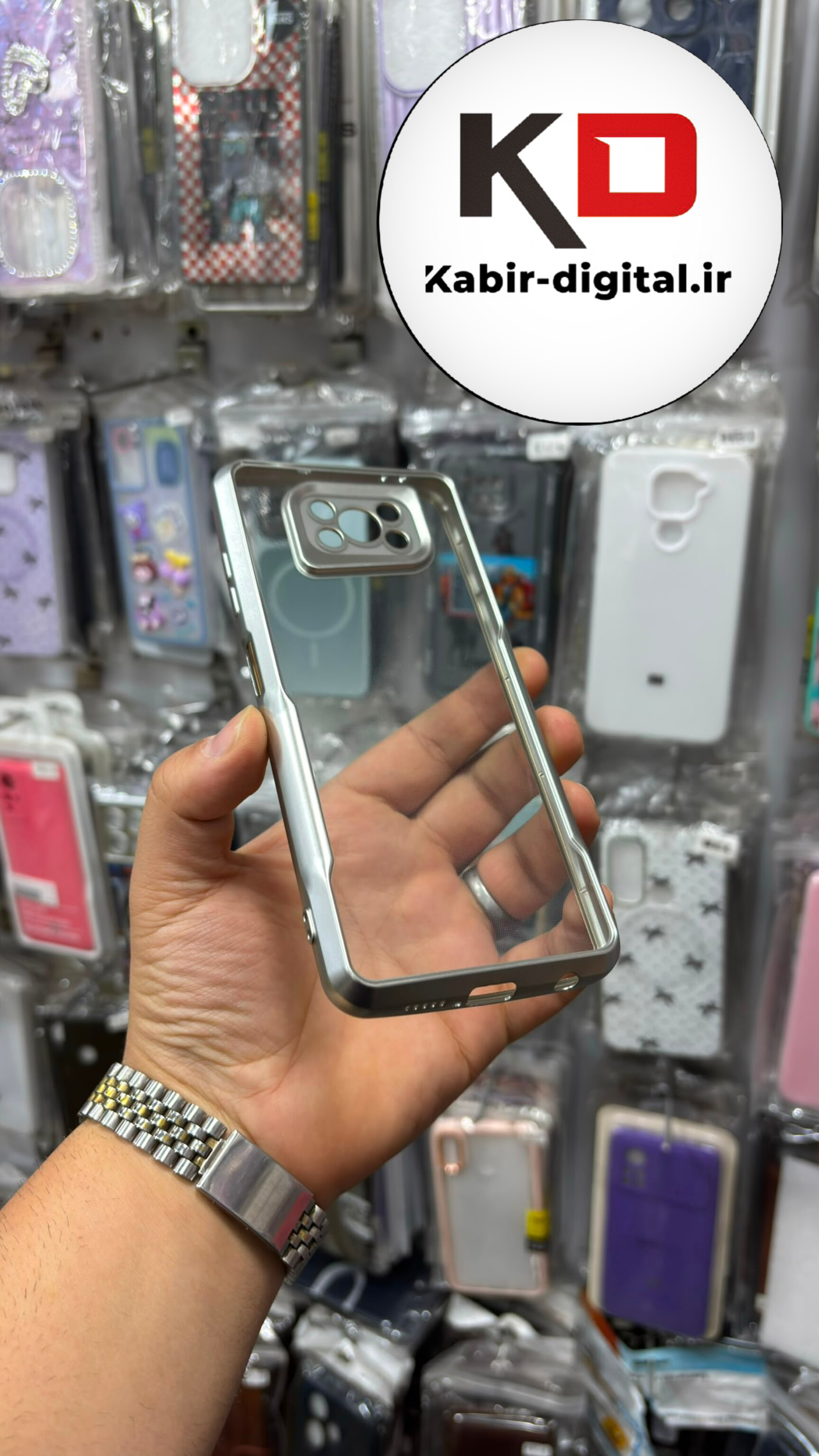 قاب گوشی Poco X3 / Poco X3 NFC / Poco X3 Pro شیائومی ژله ای New Zone شفاف لاکچری نقره ای