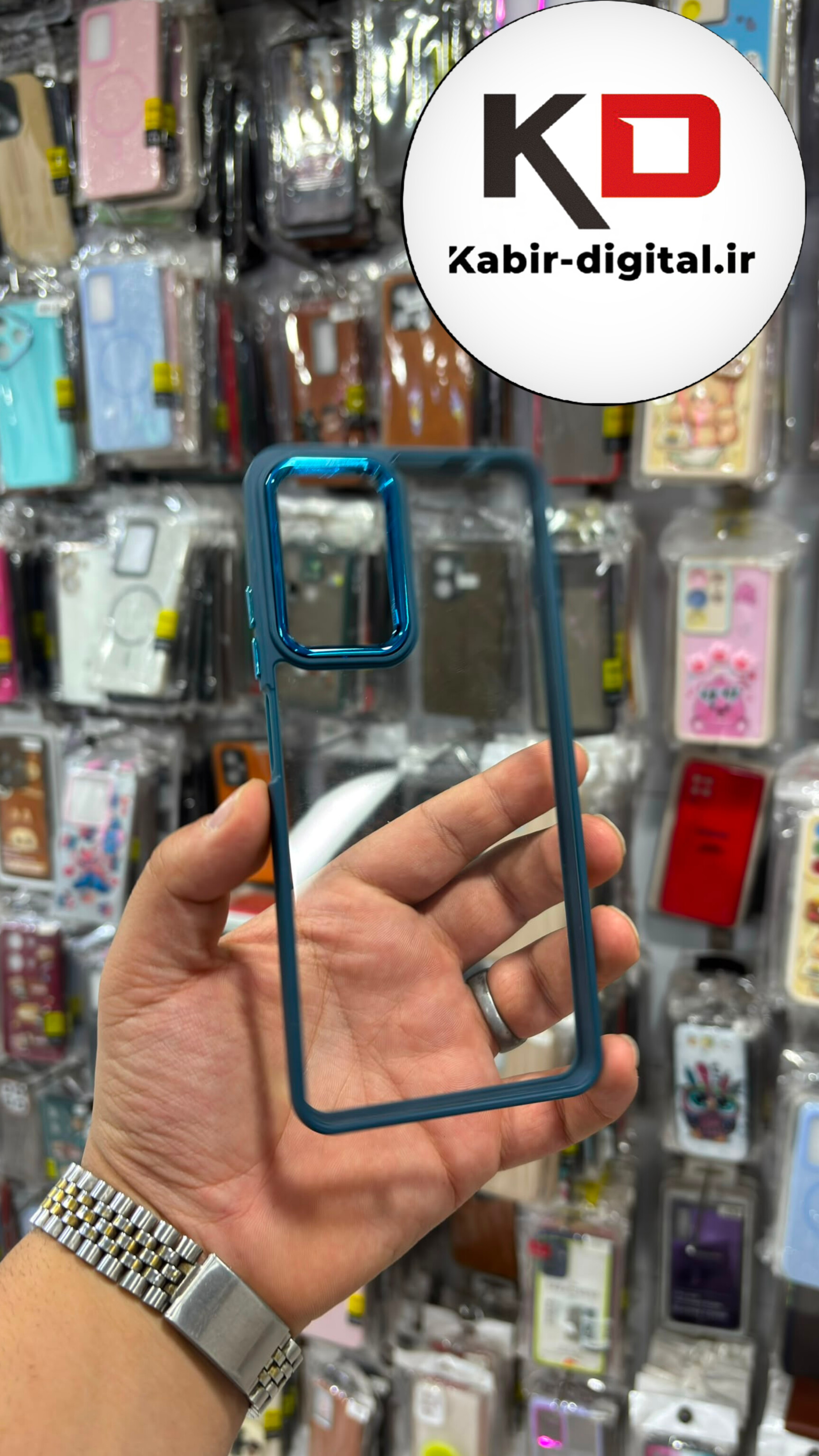 قاب گوشی Redmi Note 11 Pro 4G  / Note 12 Pro 4G شیائومی اورجینال متال کیس Metal طرح پشت طلق شفاف دور سیلیکونی