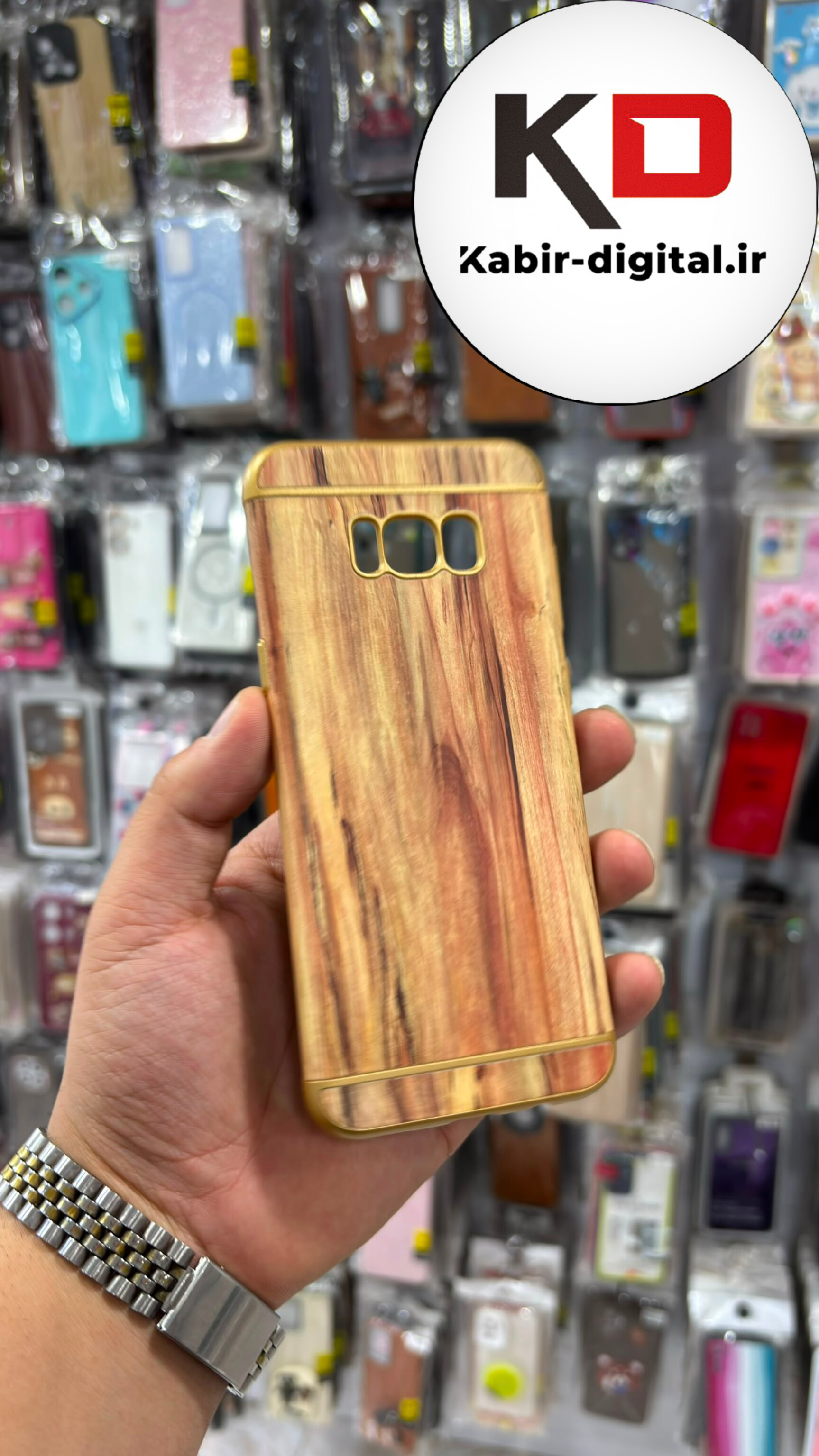 قاب گوشی Galaxy S8 Plus سامسونگ سیلیکونی طرحدار فانتزی  محافظ لنزدار طلایی