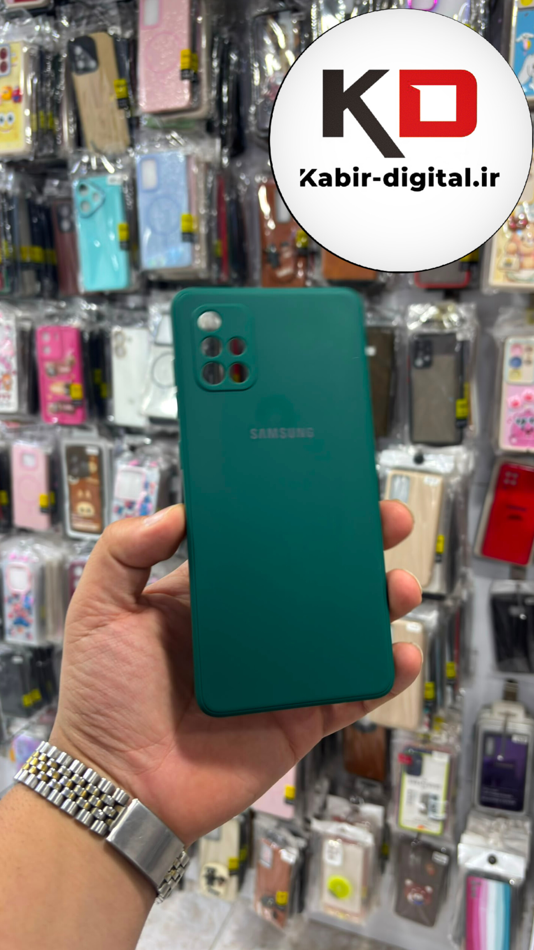 قاب گوشی Galaxy A71 سامسونگ سیلیکونی درجه یک داخل پارچه  محافظ لنزدار