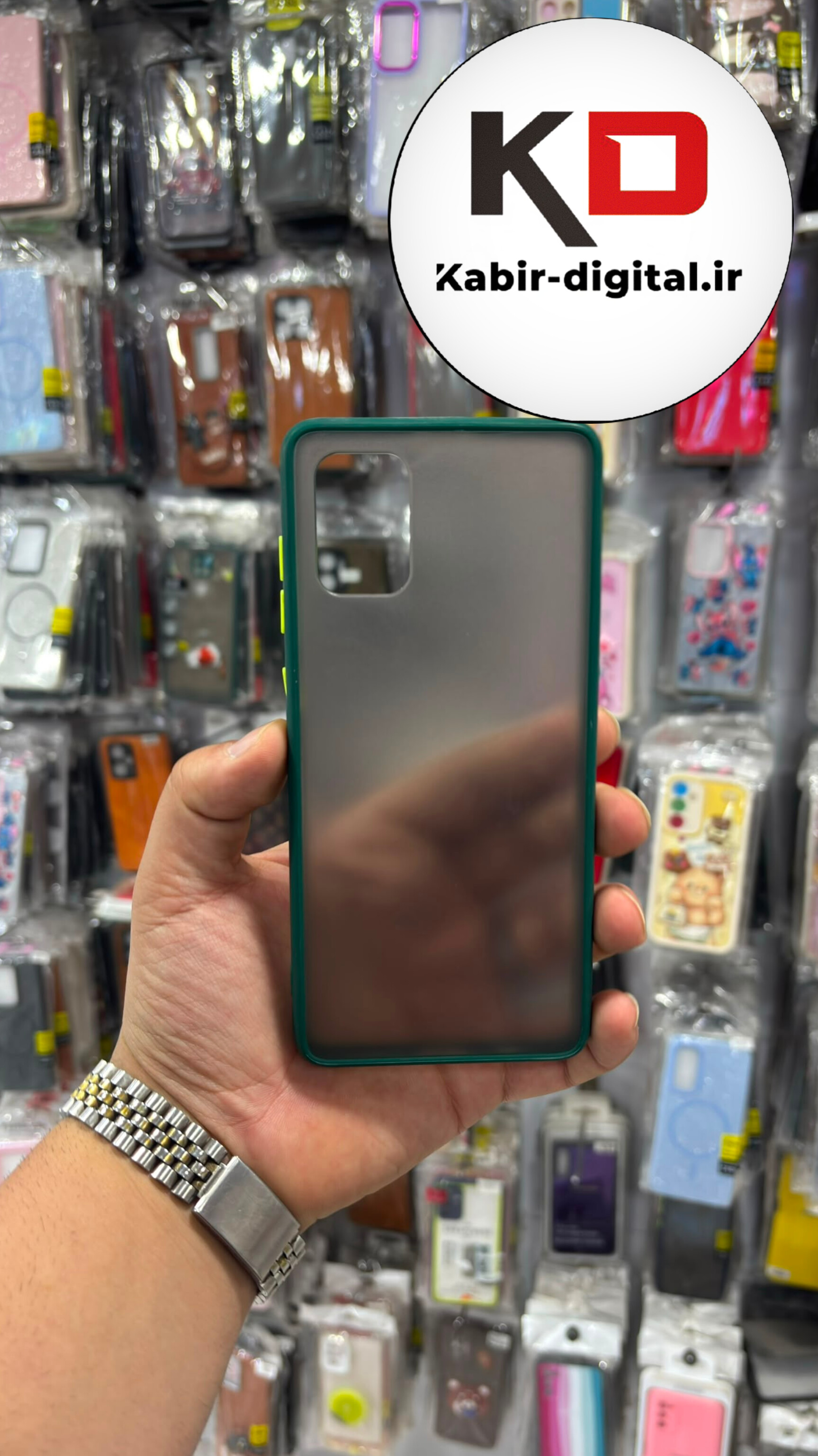 قاب گوشی Galaxy A71 سامسونگ  پشت مات دور رنگی سیلیکونی