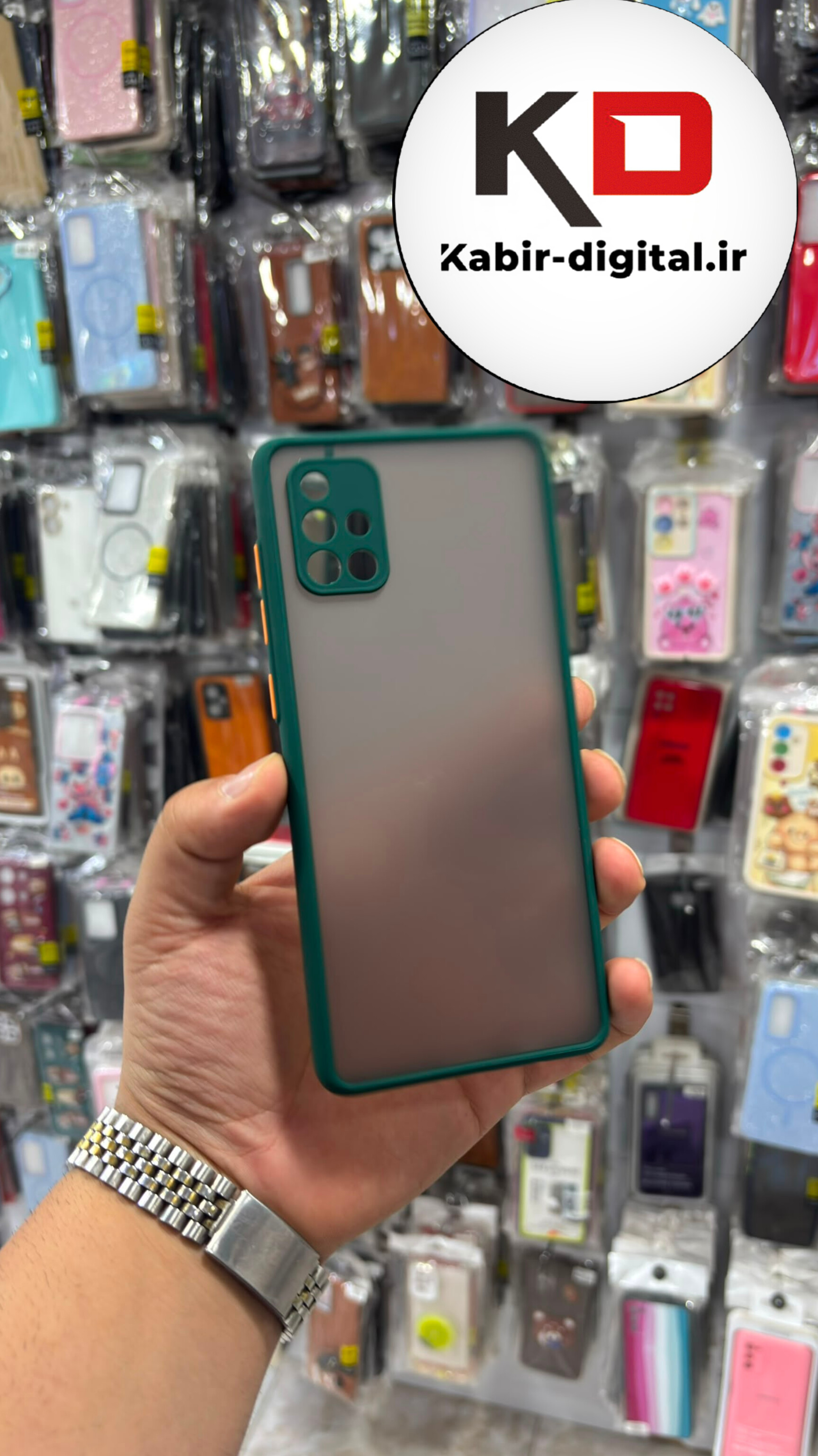 قاب گوشی Galaxy A71 سامسونگ  پشت مات دور رنگی سیلیکونی محافظ لنزدار