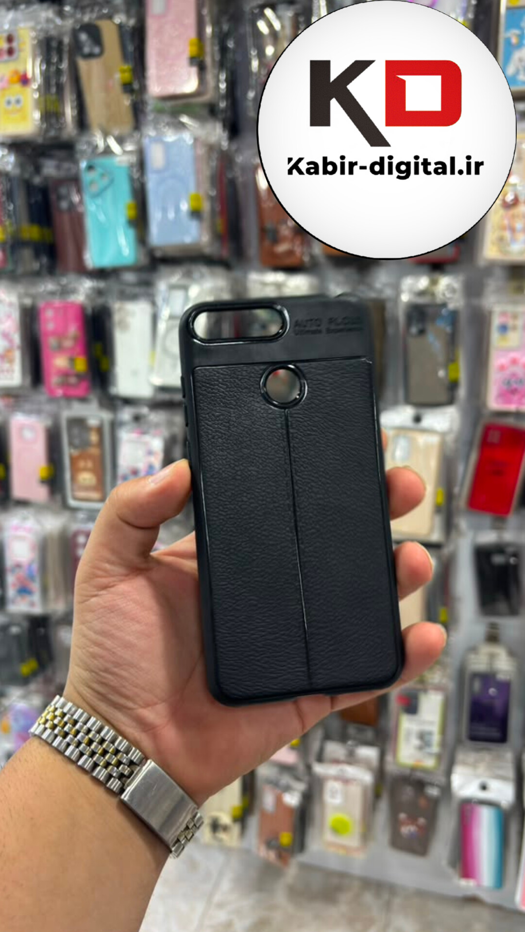 قاب گوشی  Y6Prime  2019 هواوی  سیلیکونی چرمی ژله ای طرح چرمی ساده محافظ لنز دار ایربگ دار مشکی