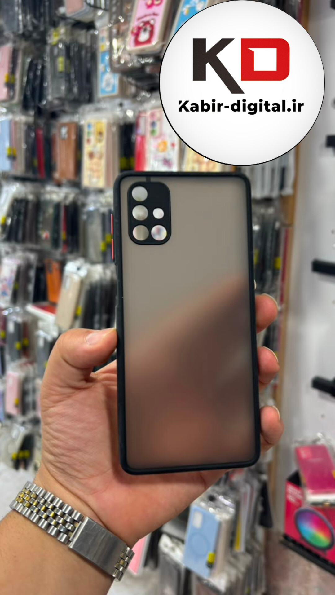 قاب گوشی Galaxy M51 سامسونگ پشت مات دور رنگی سیلیکونی محافظ لنزدار