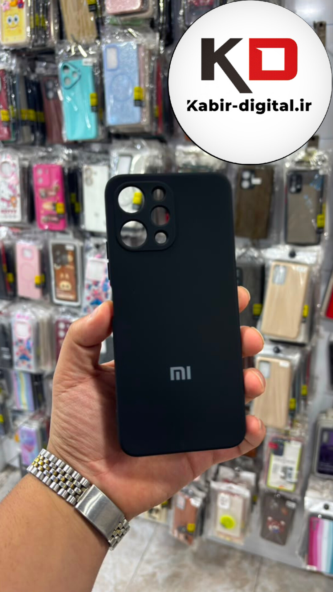 قاب گوشی Redmi 12 شیائومی سیلیکونی Solid Case درجه یک داخل پارچه محافظ لنزدار مشکی
