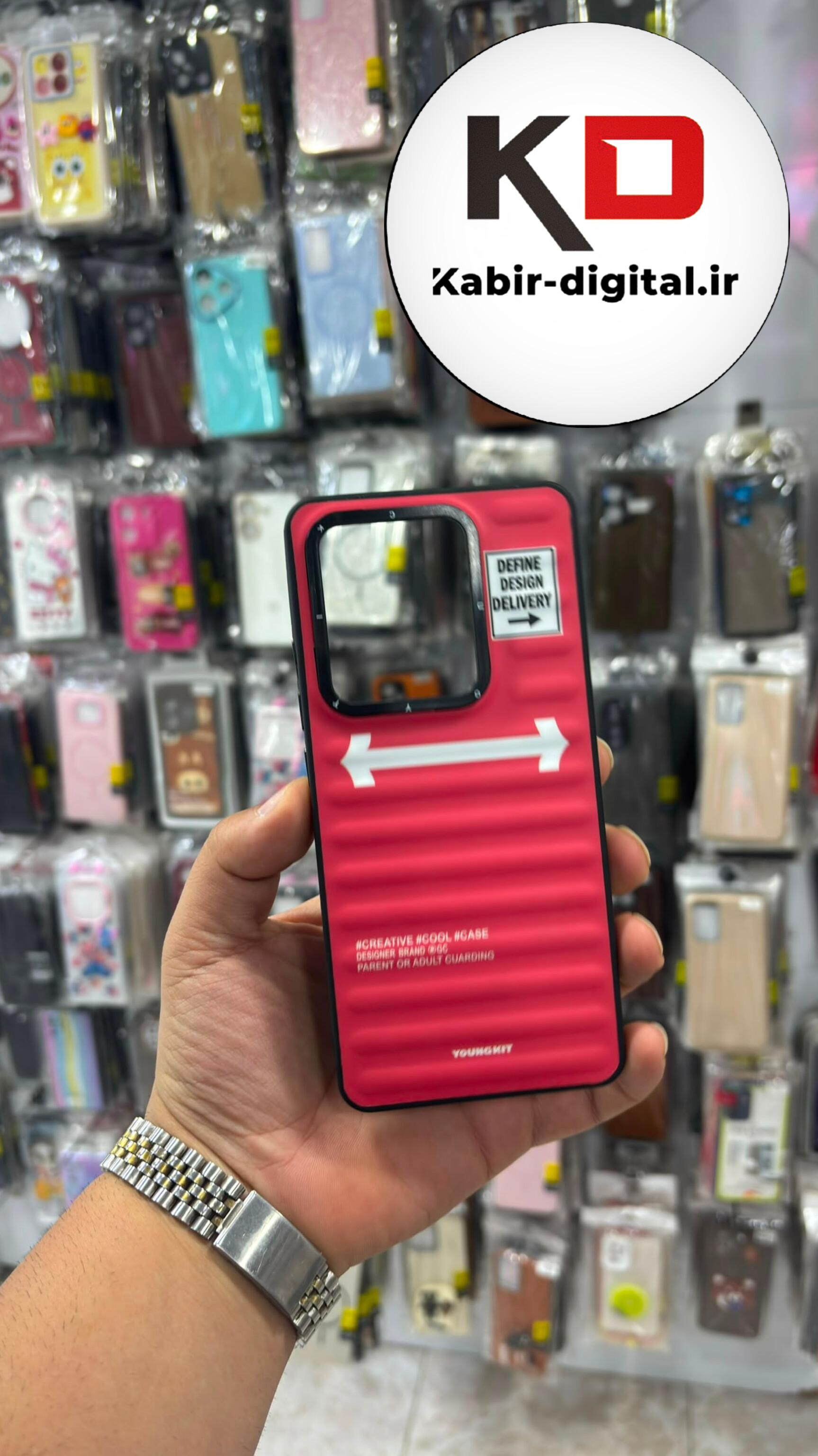 قاب گوشی Redmi Note 13 Pro 4G / POCO M6 Pro / Note 14s شیائومی طرح ضد ضربه مات یانگ کیت YoungKit قرمز