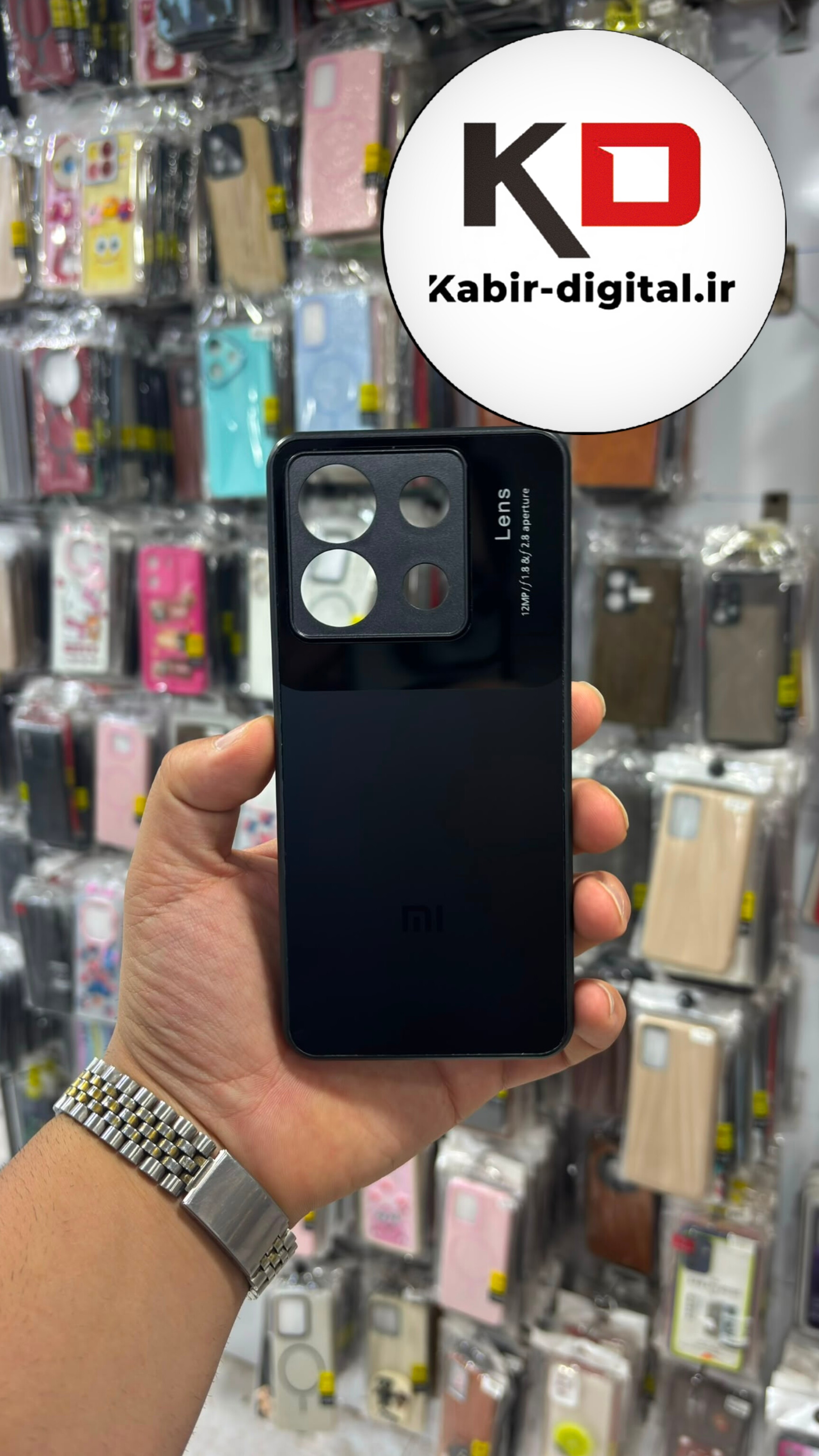 قاب گوشی Redmi Note 13 Pro 4G / POCO M6 Pro / Note 14s شیائومی  طرح PVD مدل AUTO FOCUS محافظ لنز دار مشکی