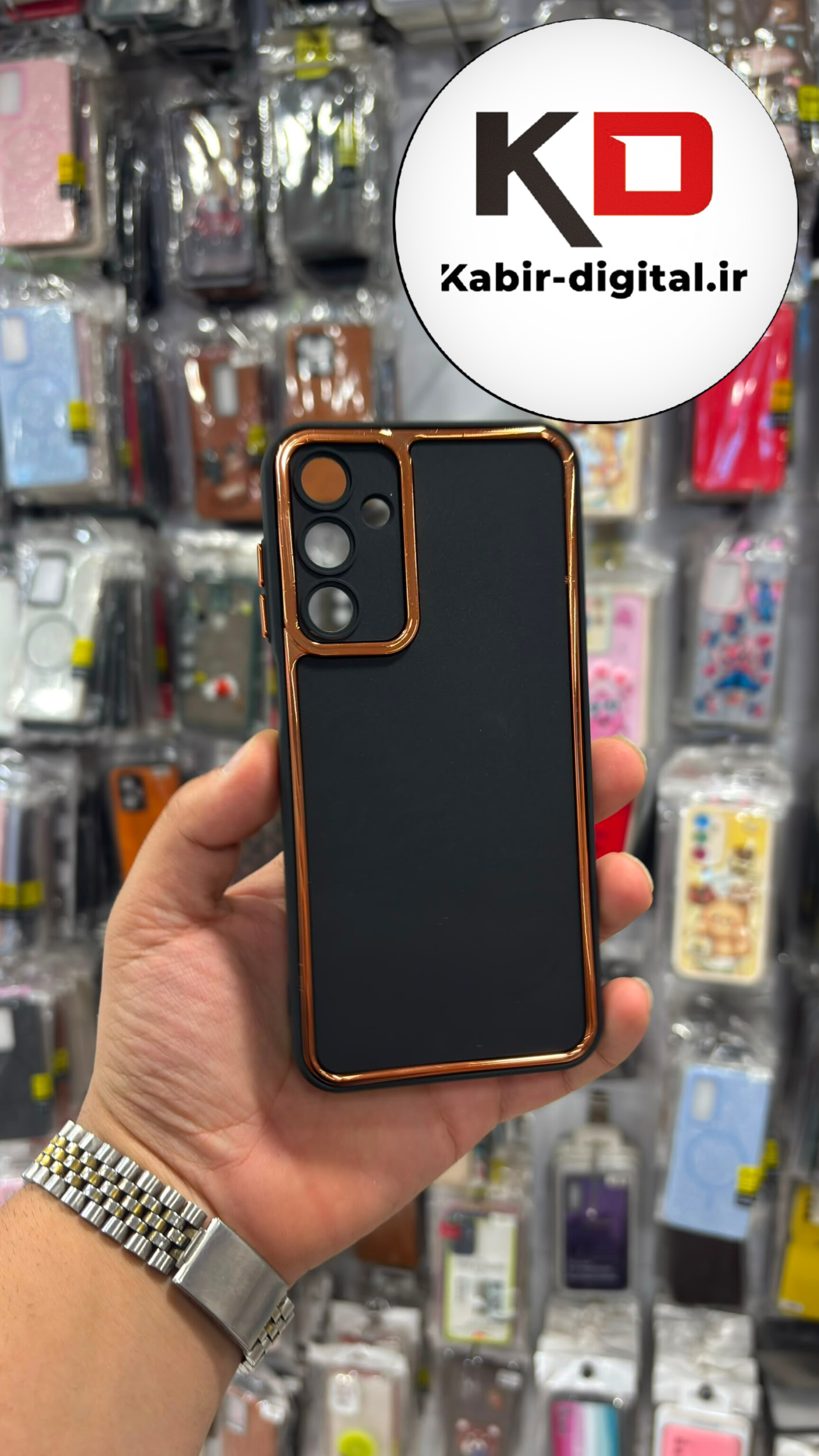 قاب گوشی Galaxy A25 سامسونگ سیلیکونی اورجینال ژله ای طرح لنز متال محافظ لنز دار مشکی