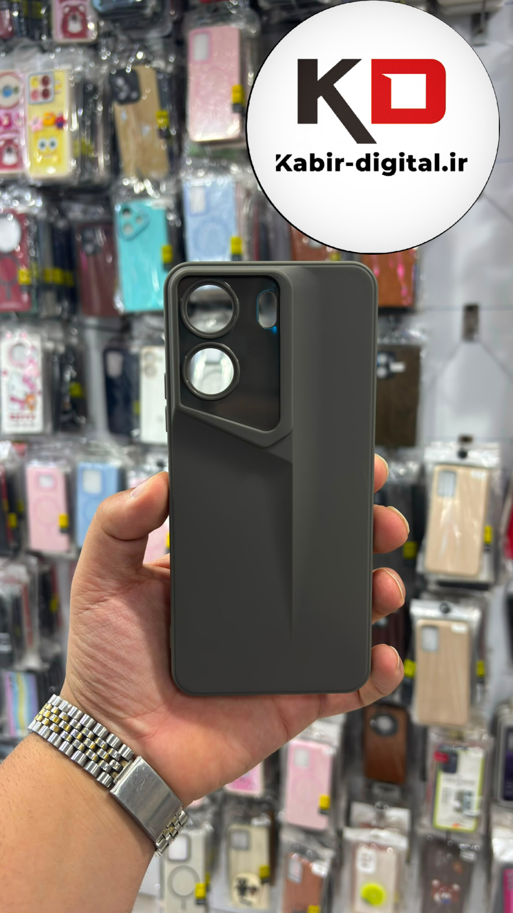 قاب گوشی Redmi 13C / POCO C65 شیائومی  طرح  سری Porsche Design پورش دیزاین Hard LUXURY محافظ لنز دار طوسی
