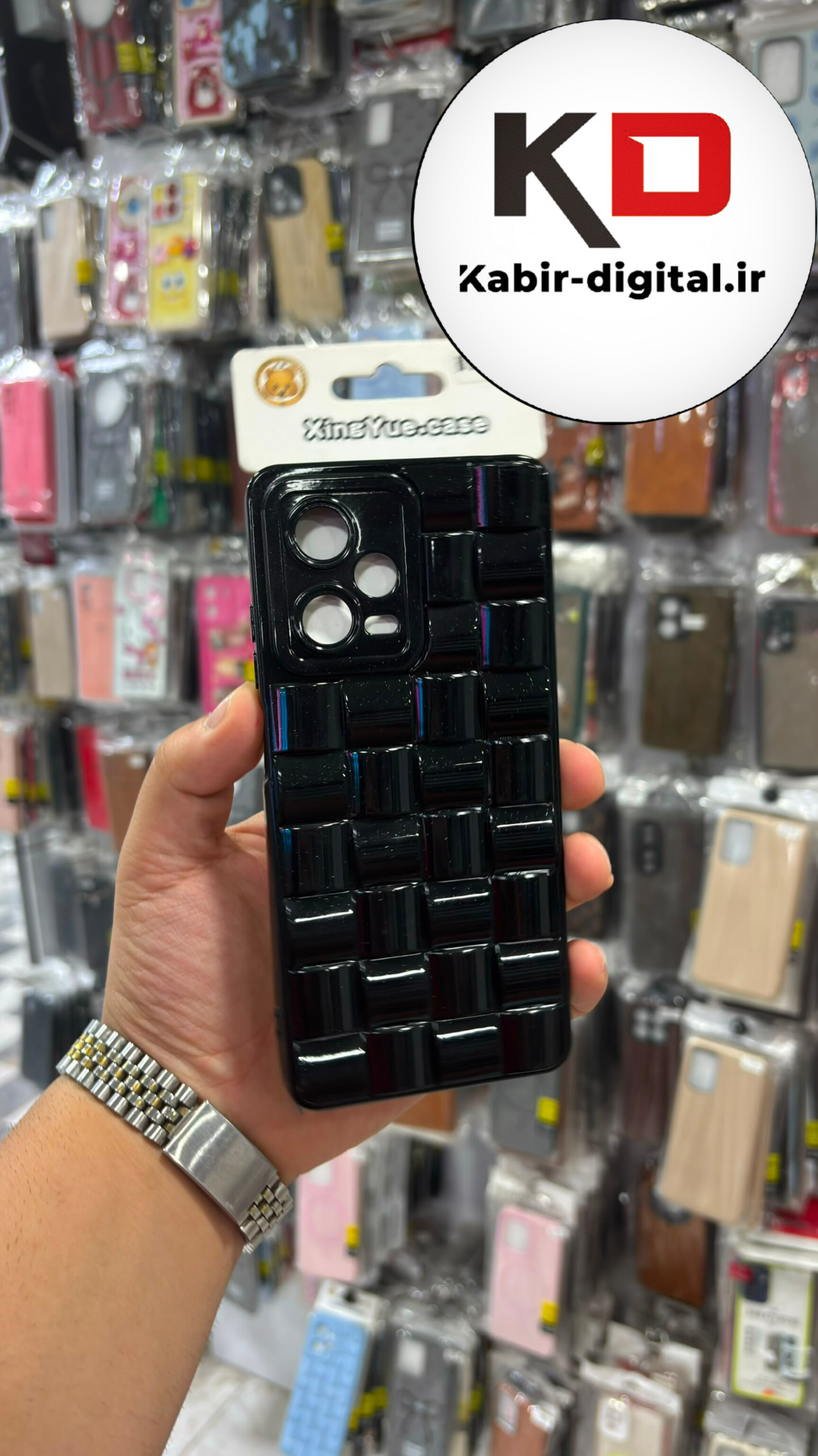 قاب گوشی Redmi Note 12 Pro 5g  / POCO X5 Pro شیائومی سیلیکونی پافری برجسته طرح The North Face محافظ لنز دار مشکی