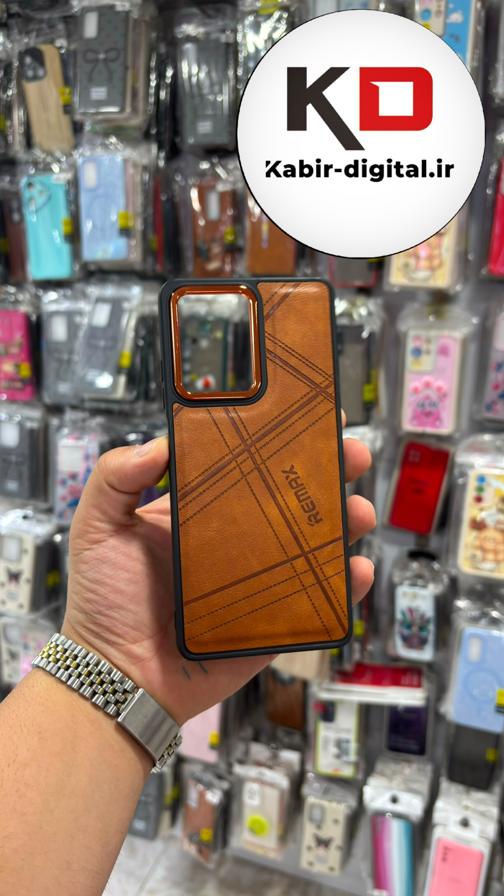 قاب گوشی Redmi Note 12 Pro 5g  / POCO X5 Pro شیائومی طرح چرمی کلاسیک RYOURK متال کیس عسلی