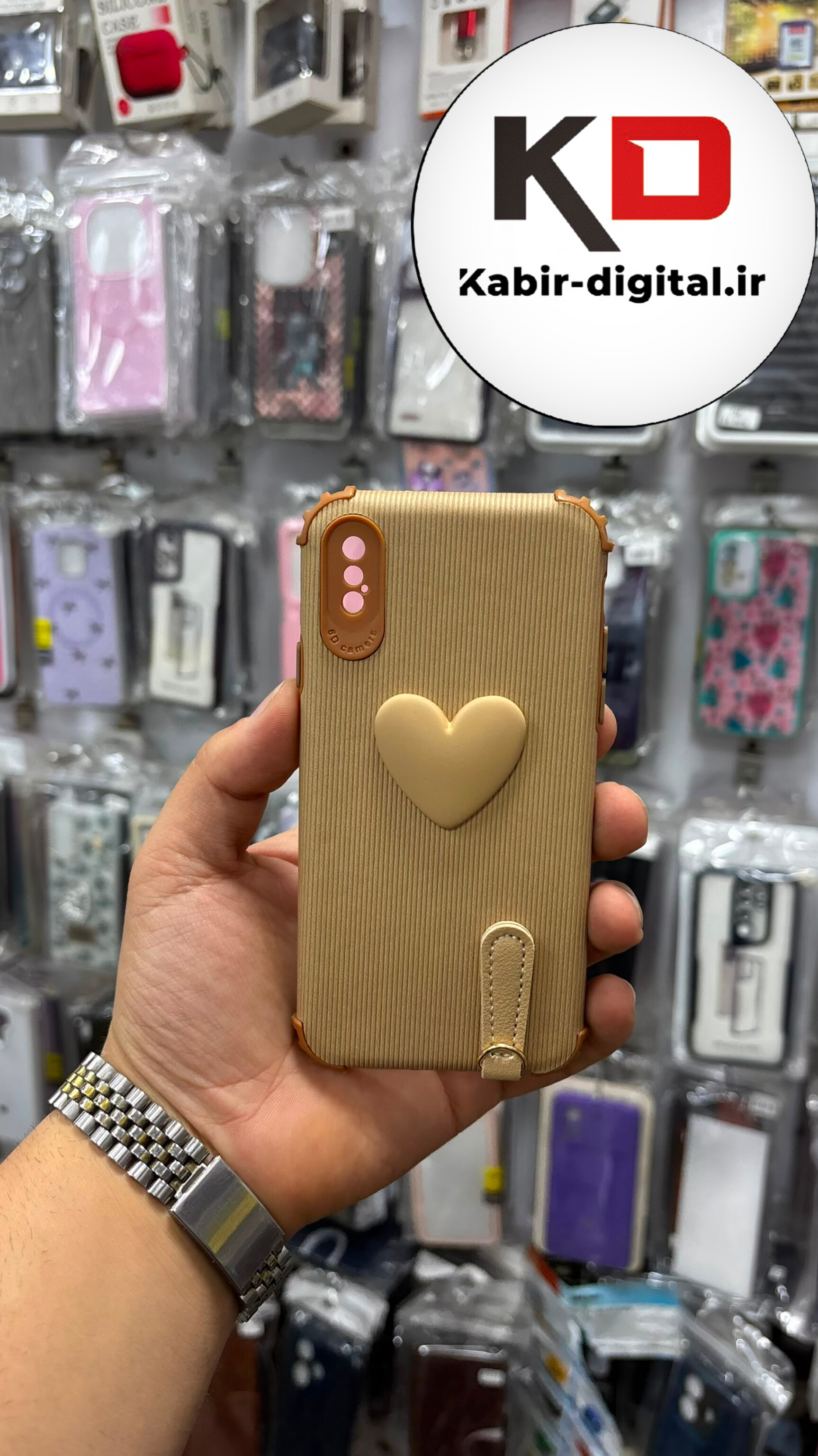 قاب گوشی  iPhone  XS Max  آیفون طرح کبریتی آویز دار اورجینال محافظ لنزدار کپسولی قلبی