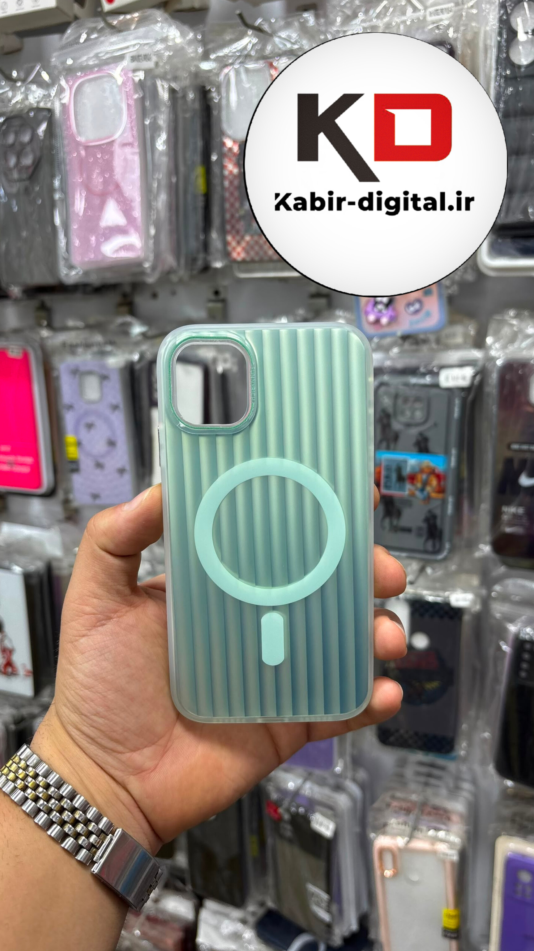 قاب گوشی  iPhone 11 آیفون اورجینال SO COOL سوکول لنز کرومی براق طرح مگ سیف کرکره ایی سبز