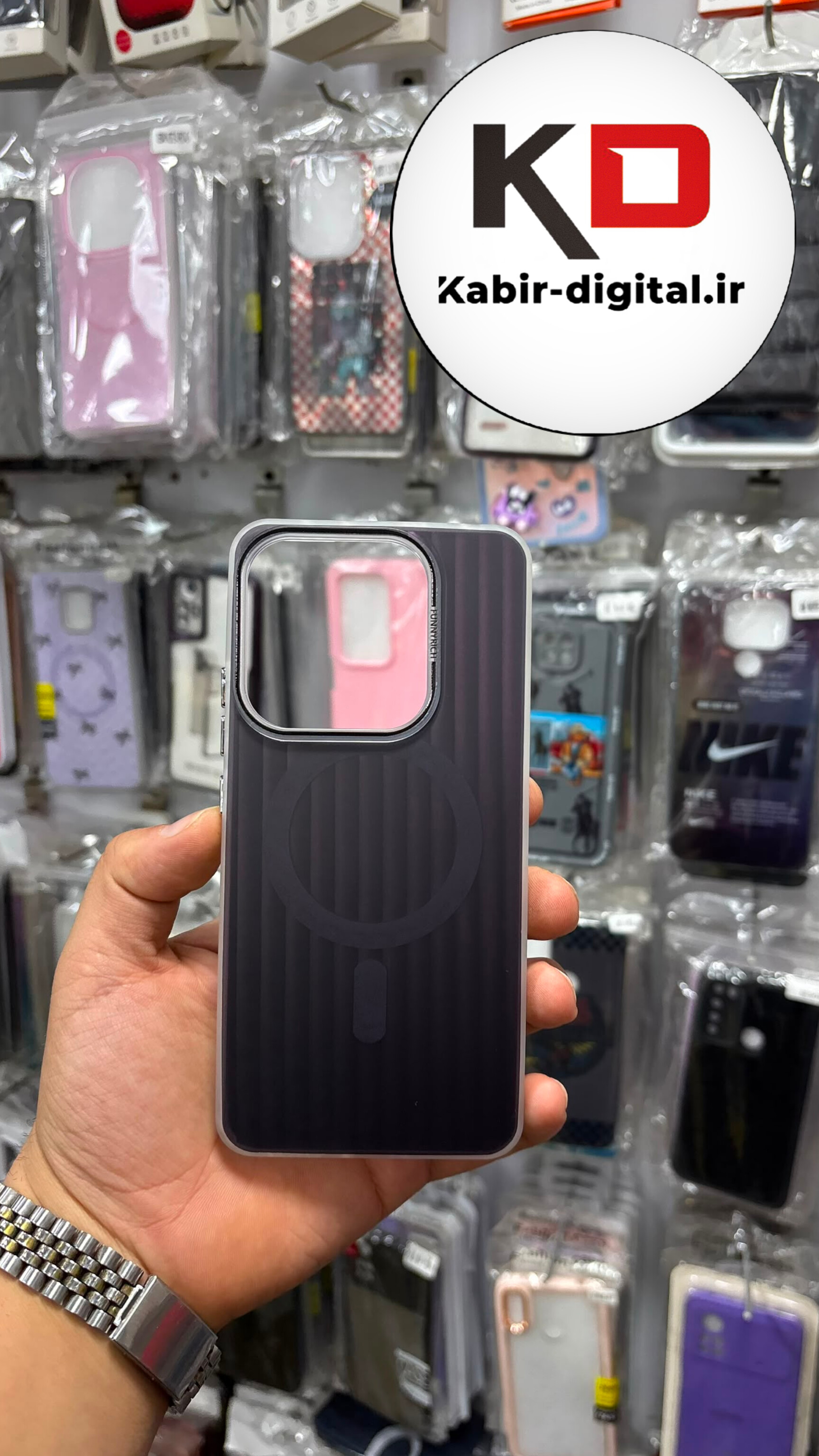 قاب گوشی Redmi Note 14 4G شیائومی  اورجینال SO COOL سوکول لنز کرومی براق طرح مگ سیف کرکره ایی مشکی