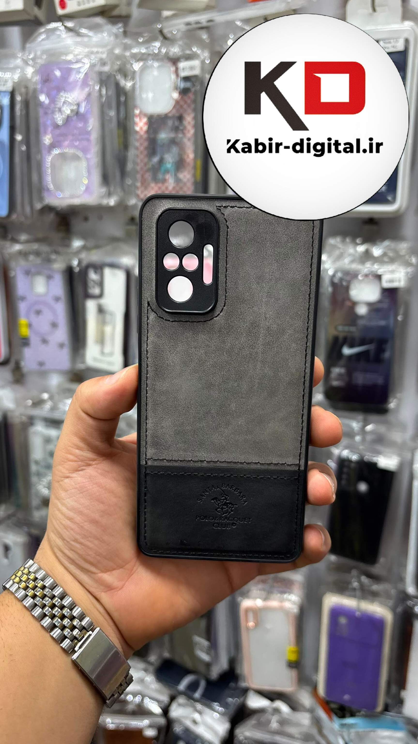 قاب گوشی Redmi Note 10 Pro شیائومی طرح دو تیکه مخمل چرمی کلاسیک HARD چرمی پولو PULO چرمی مشکی