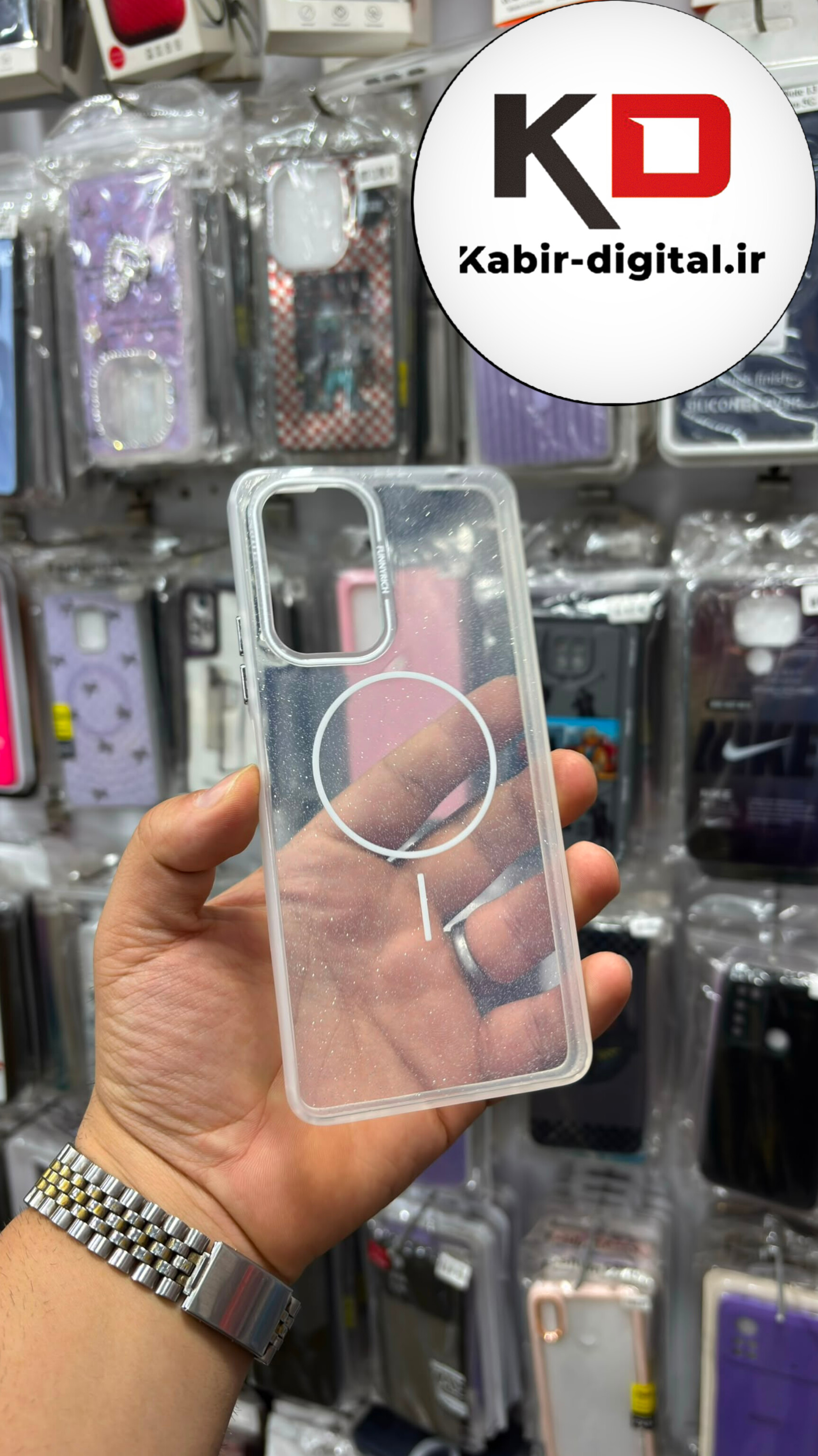 قاب گوشی Redmi Note 10 Pro شیائومی Pastel Case پاستلی  طرح مگ سیف Magsafe مات لنز رنگی سفید