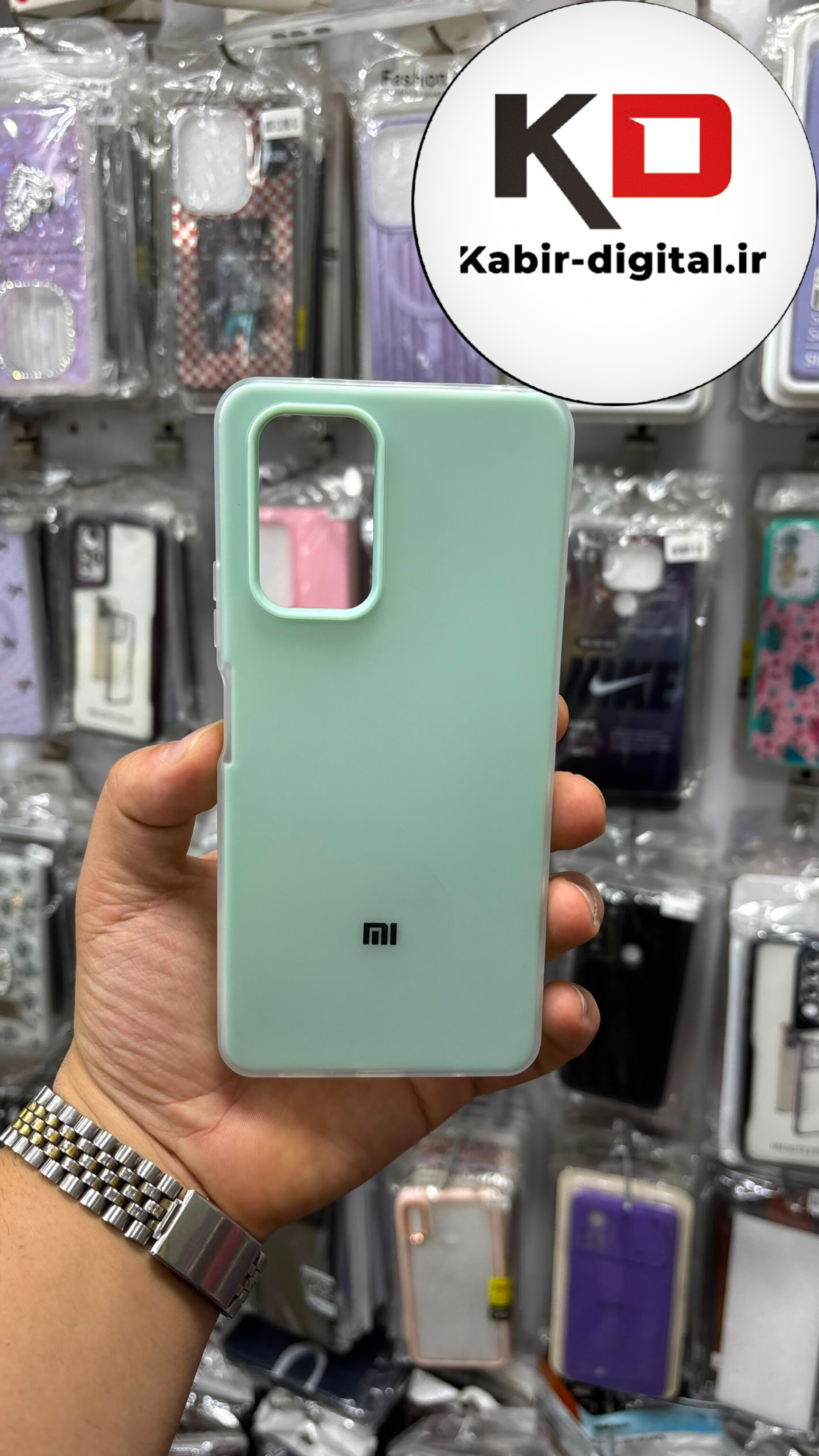 قاب گوشی Redmi Note 10 Pro شیائومی Pastel Case پاستلی لوگو دار ضد ضربه لنز برجسته سبزآدامسی
