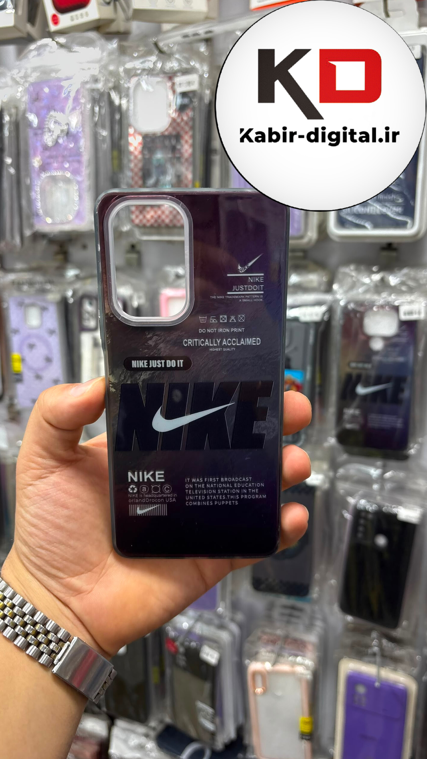 قاب گوشی Redmi Note 10 Pro شیائومی اورجینال SO COOL سوکول لنز کرومی براق طرح نایک