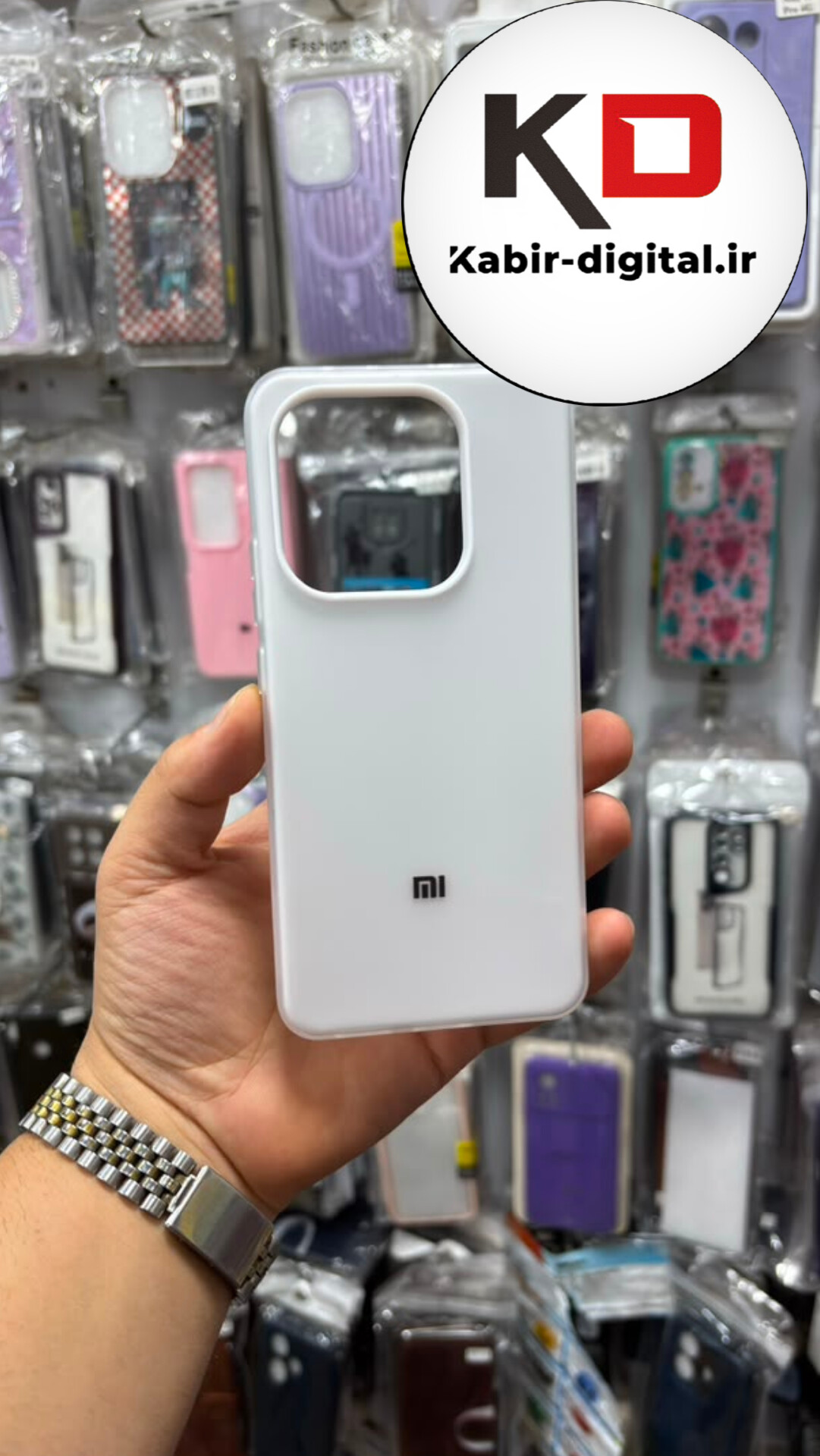 قاب گوشی Redmi Note 14 4g شیائومی Pastel Case پاستلی لوگو دار ضد ضربه لنز برجسته سفید