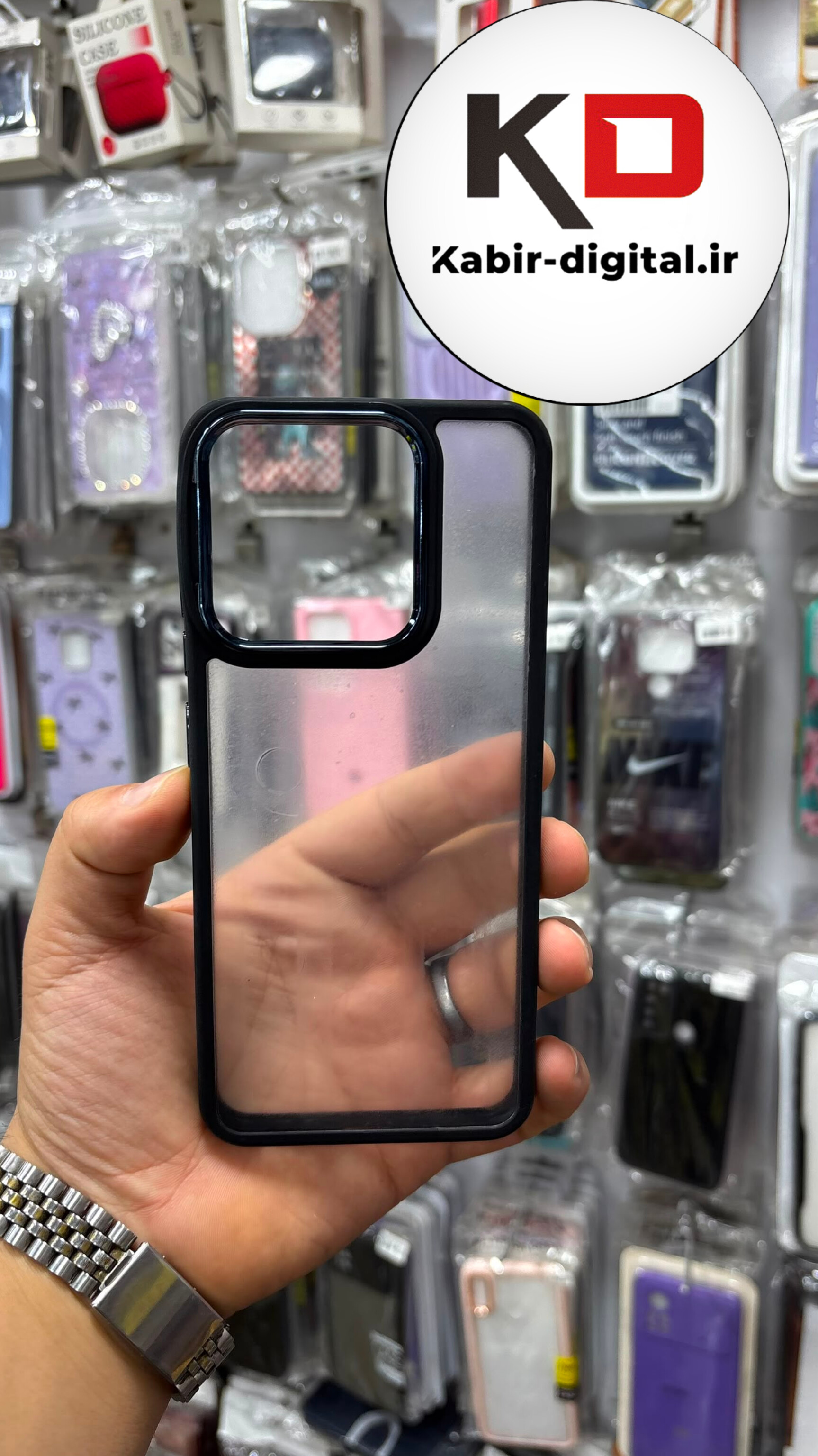 قاب گوشی Redmi 12 / POCO C55/ Redmi 10c / POCO C40 شیائومی اورجینال متال کیس Metal طرح پشت طلق شفاف دور سیلیکونی