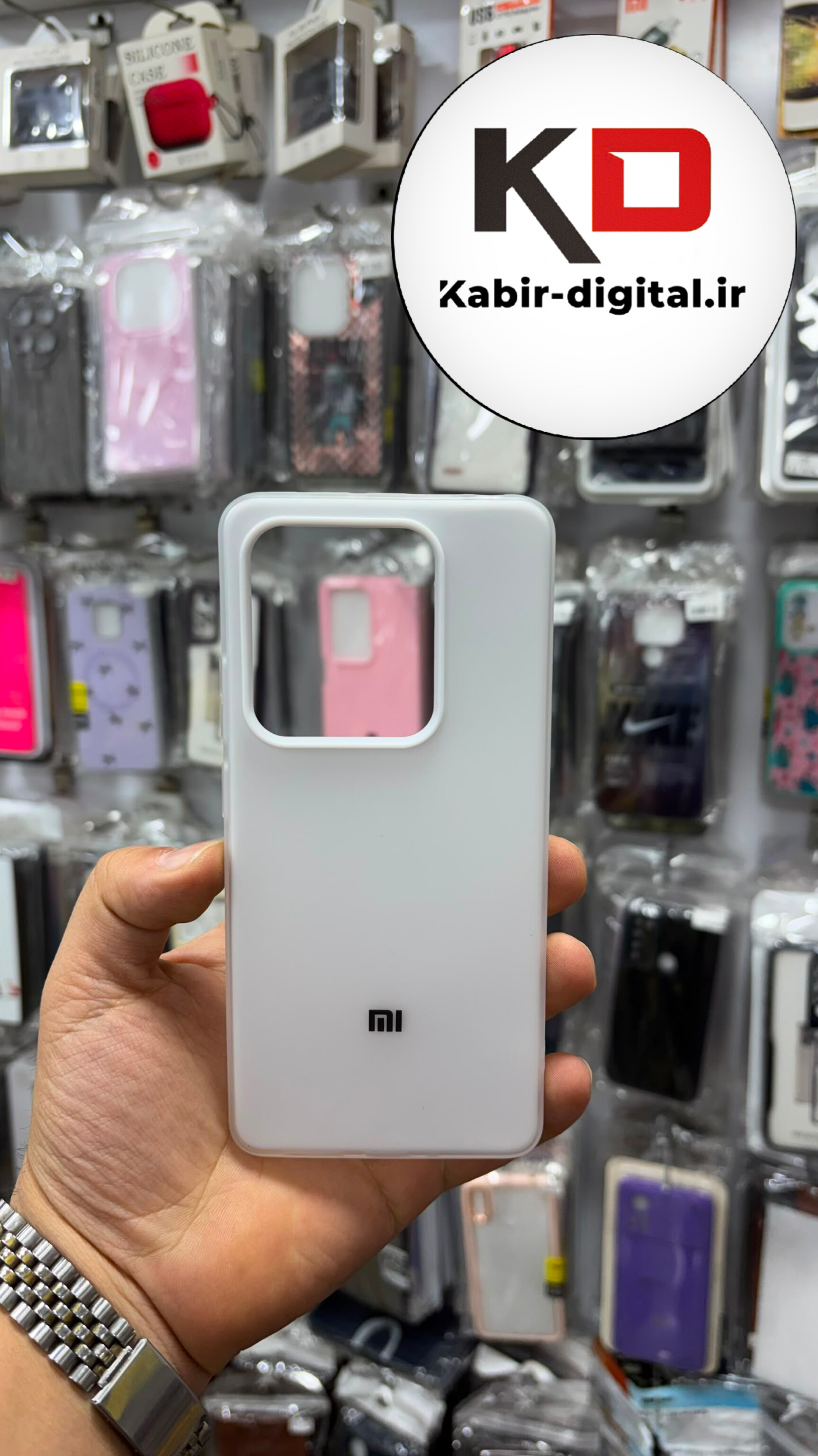 قاب گوشی Redmi Note 13 Pro 4g  / POCO M6 Pro/ Note 14s شیائومی Pastel Case پاستلی لوگو دار ضد ضربه لنز برجسته سفید