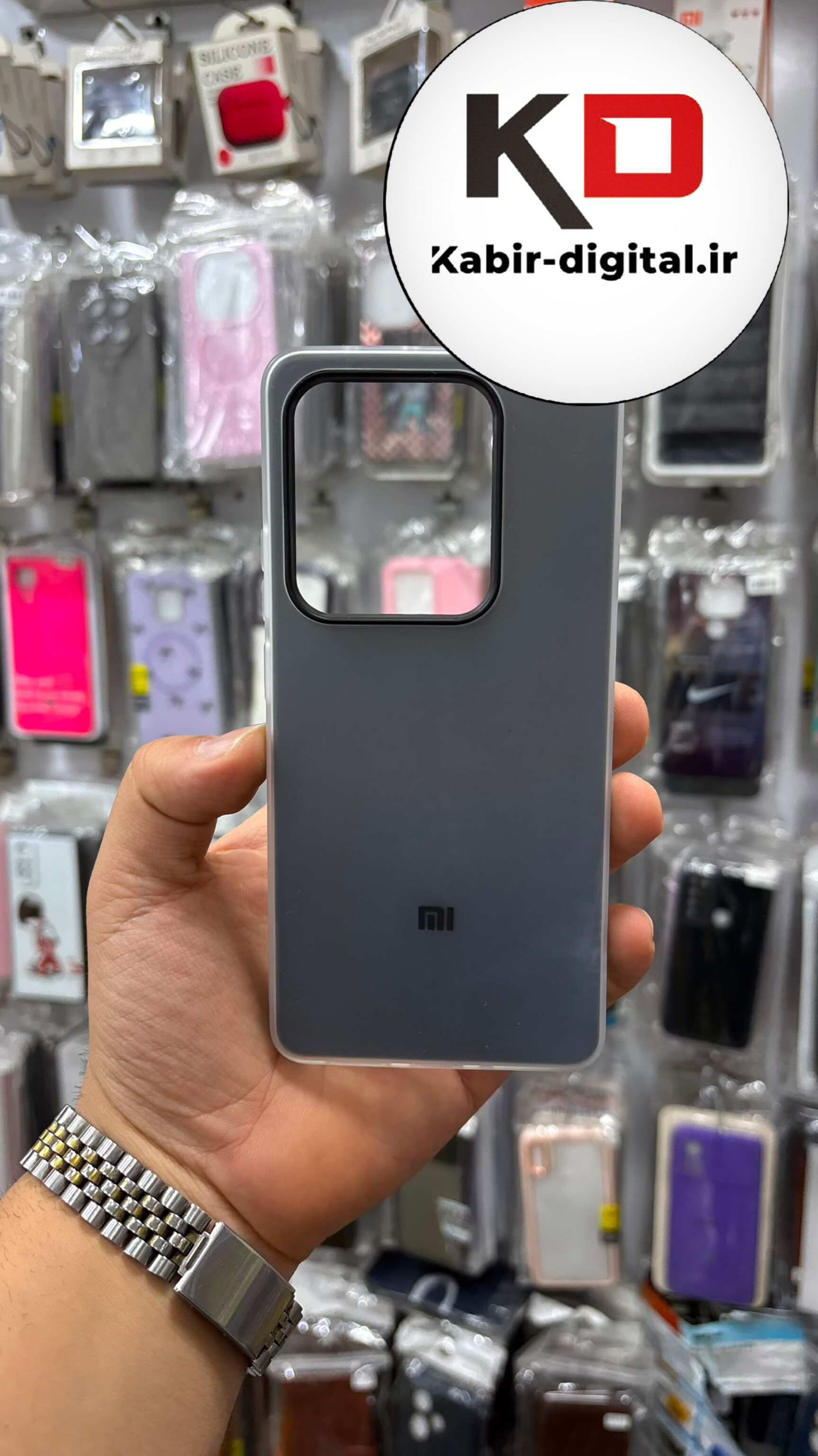قاب گوشی Redmi Note 13 Pro 4g  / POCO M6 Pro/ Note 14s شیائومی Pastel Case پاستلی لوگو دار ضد ضربه لنز برجسته مشکی