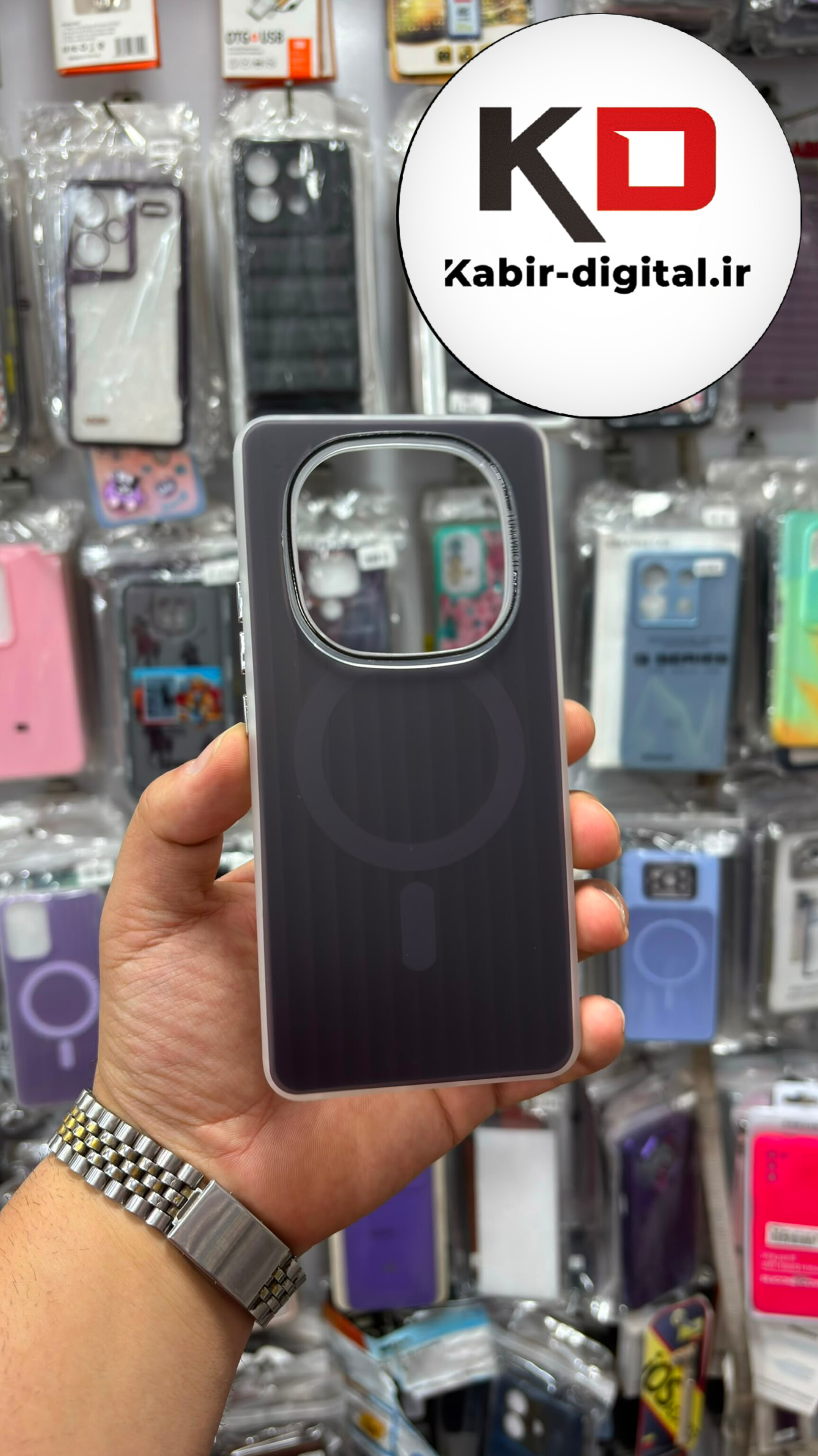 قاب گوشی Redmi Note 14 Pro 4G /Note 14 Pro 5G / Note 14 Pro Plus/ POCO X7 / Note 15 شیائومی  اورجینال SO COOL سوکول لنز کرومی براق طرح مگ سیف کرکره ایی مشکی